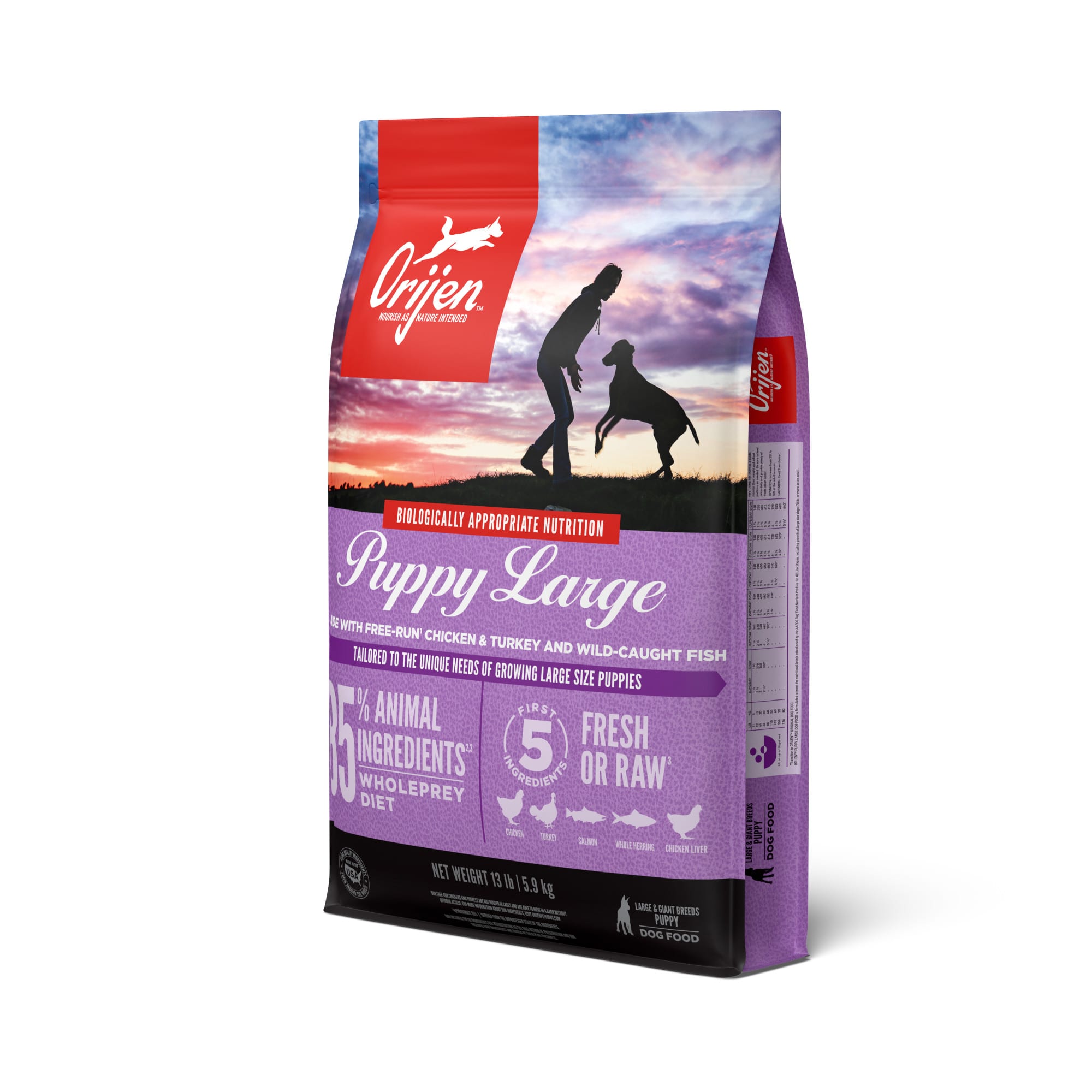 Orijen large best sale breed puppy ingredients