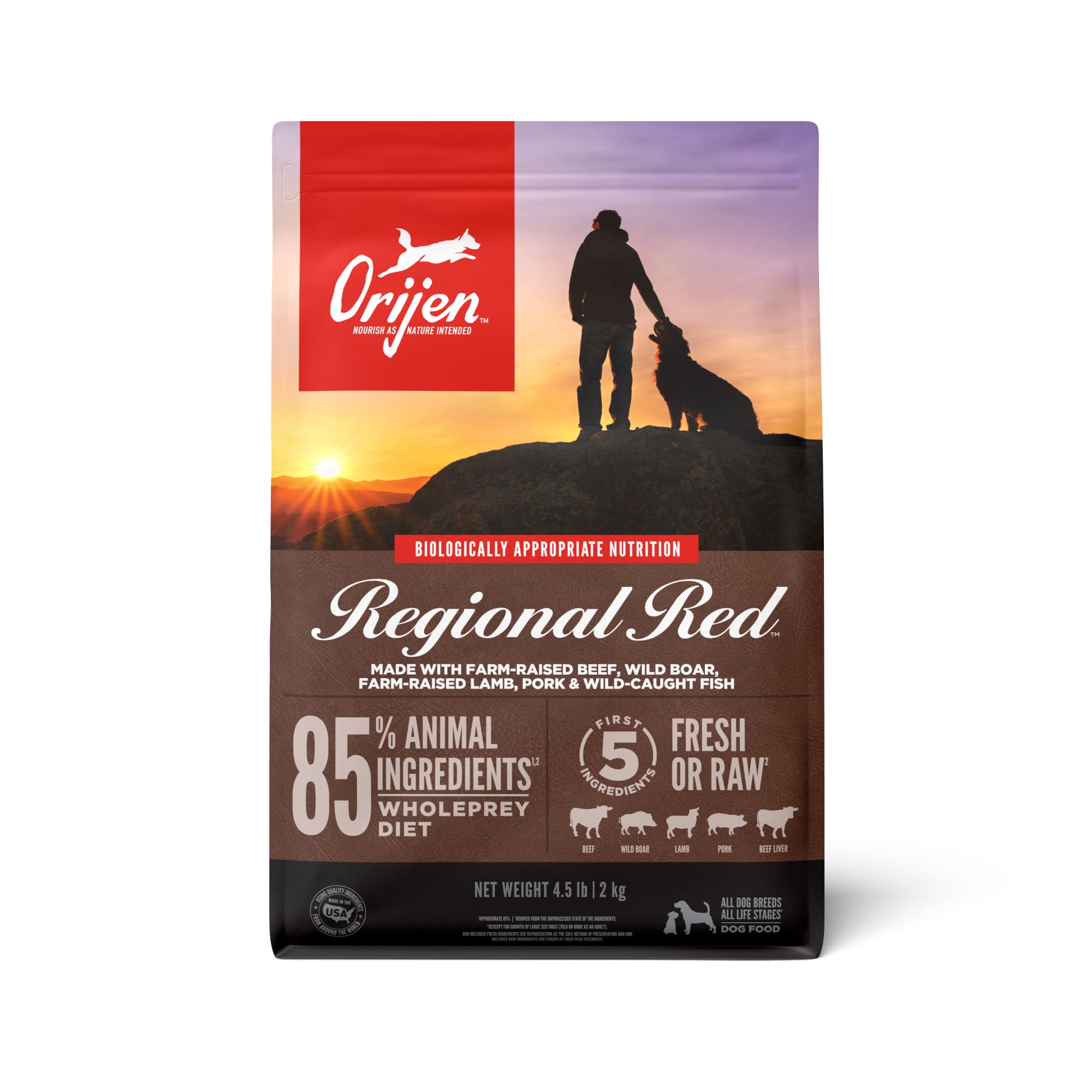 Orijen Dry Dog Food - Regional Red 13lbs