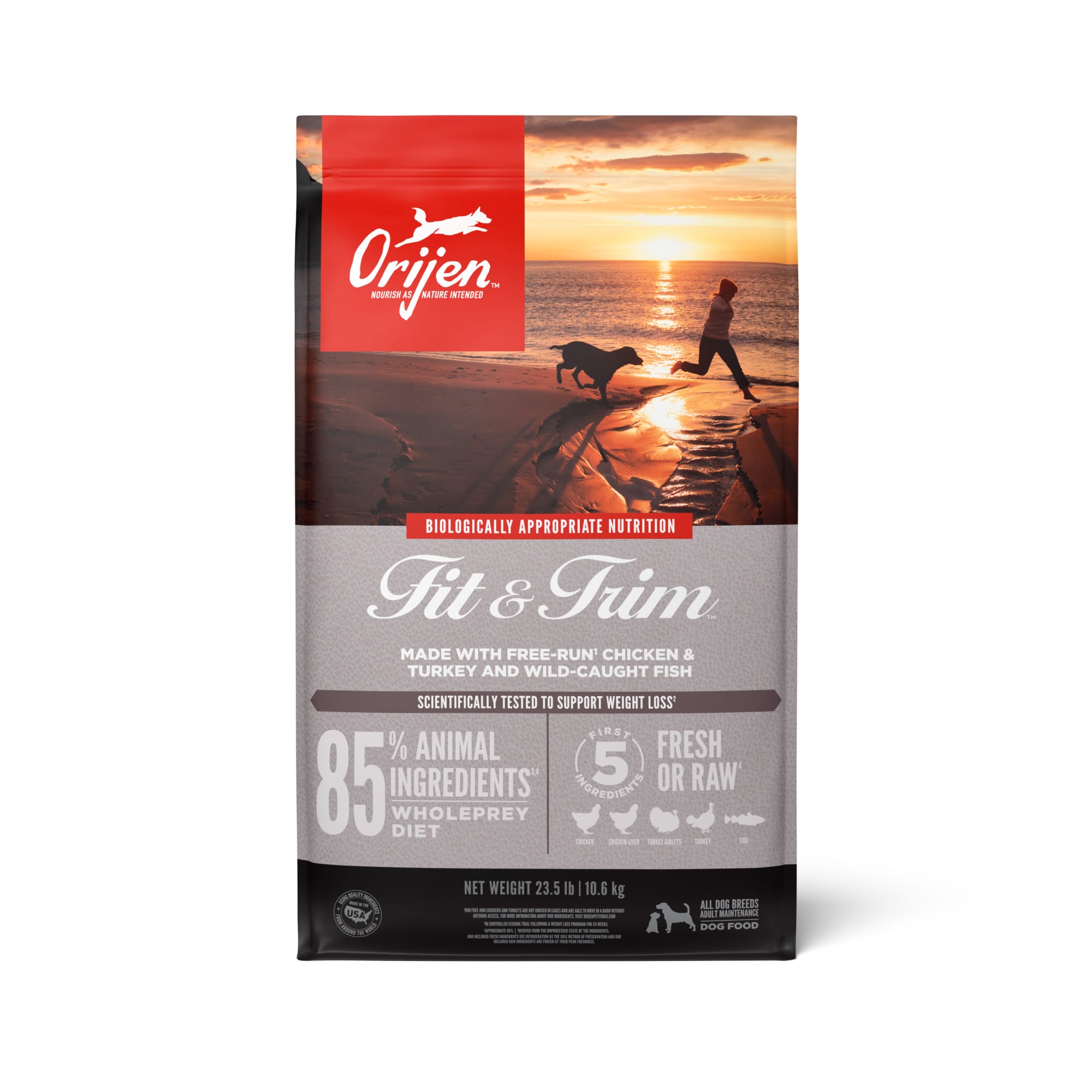 Luksus Mig Ulykke ORIJEN Fit & Trim Grain Free Support Healthy Weight High Protein Fresh &  Raw Animal Ingredients Dry Dog Food, 25 lbs. | Petco