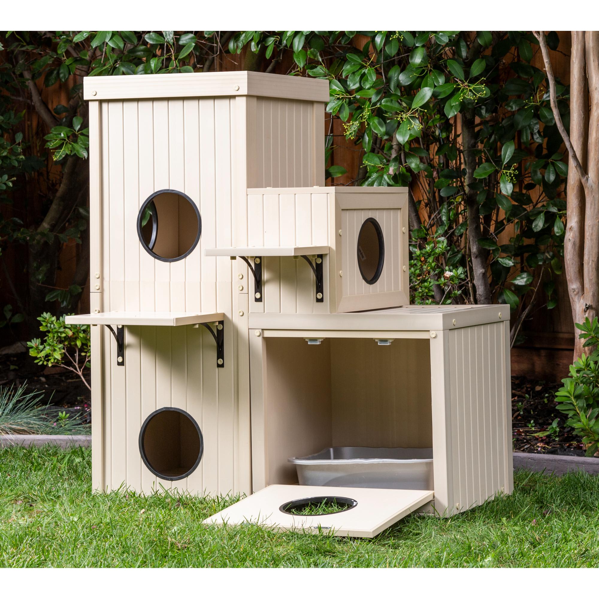 New Age Pet ECOFLEX Kitty Kaito Climber Cat House, 44.4