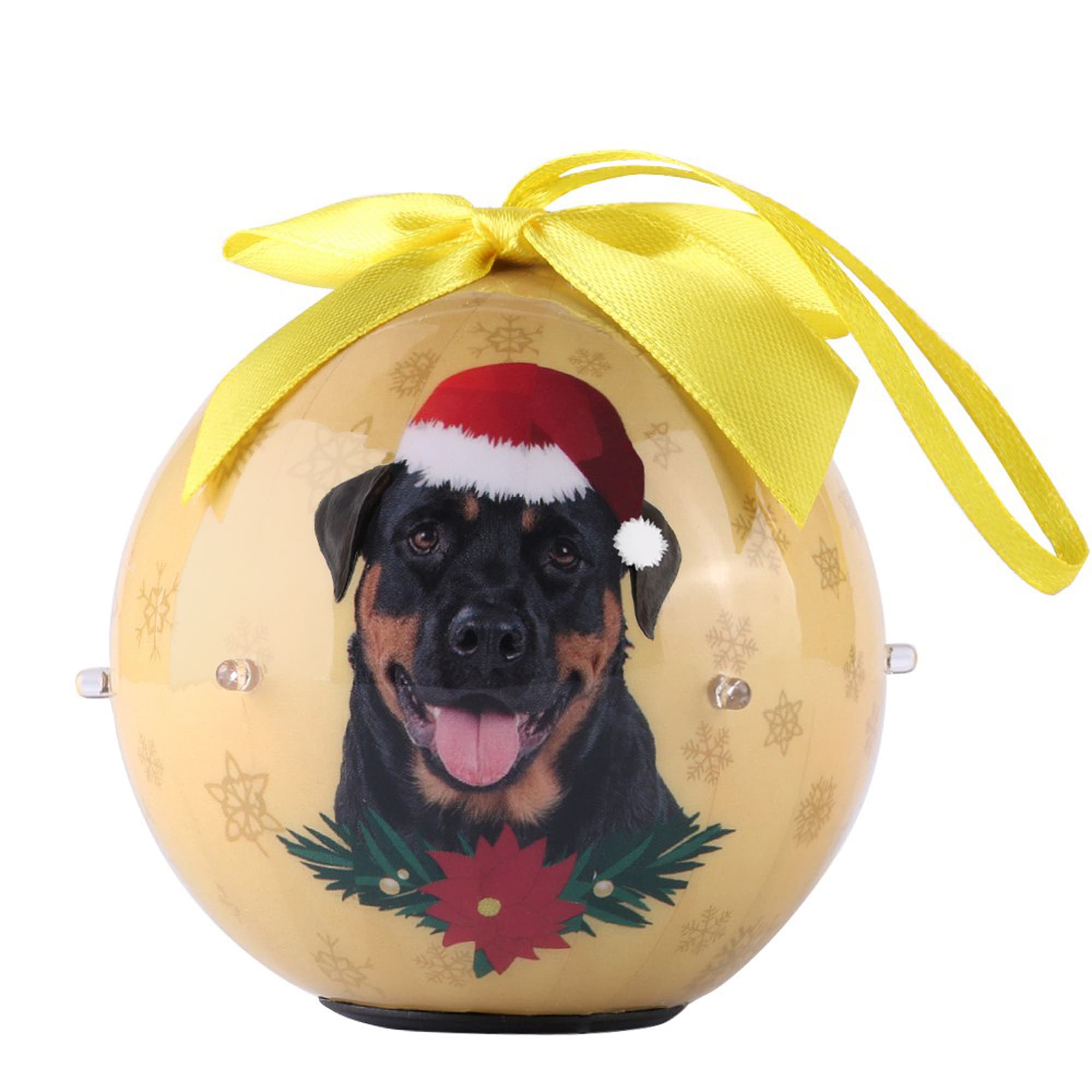 rottweiler christmas ornament