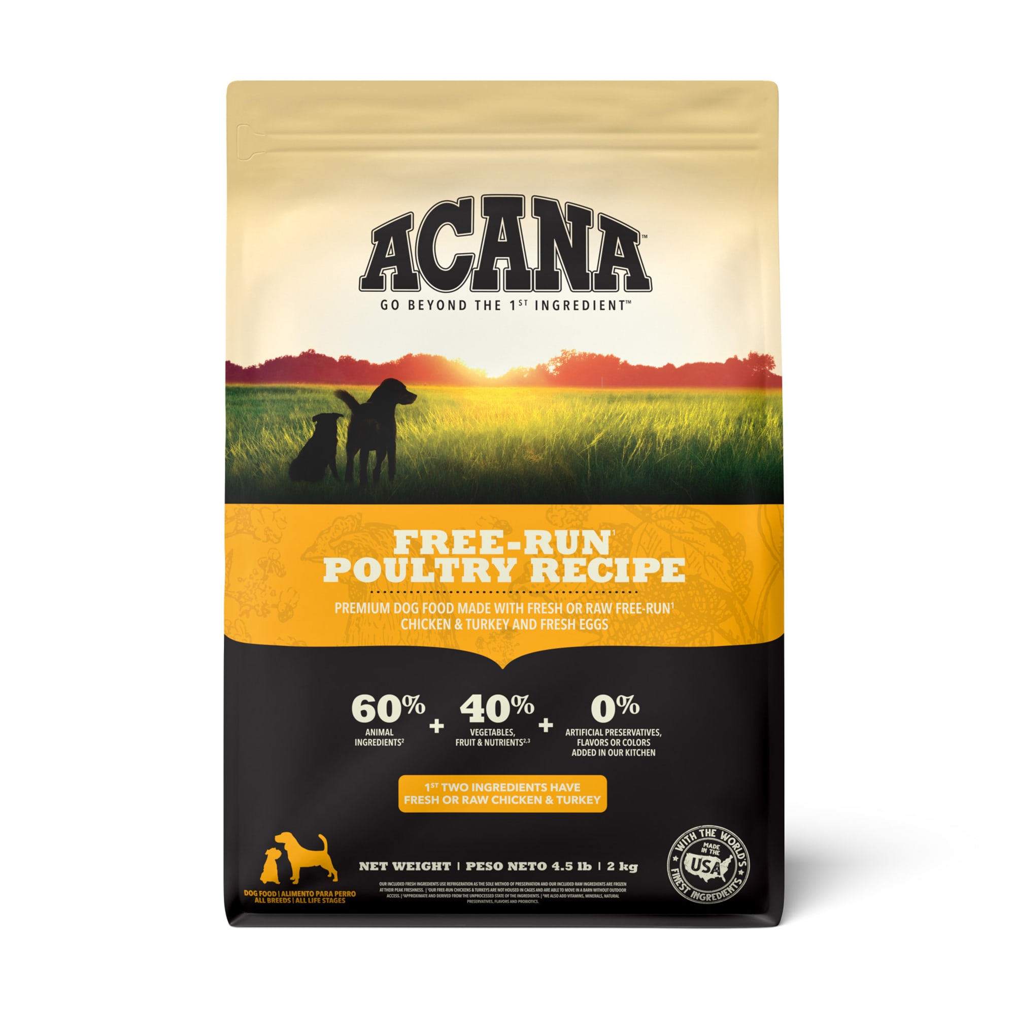 ACANA GrainFree Chicken & Turkey Dog Food 4.5 lbs