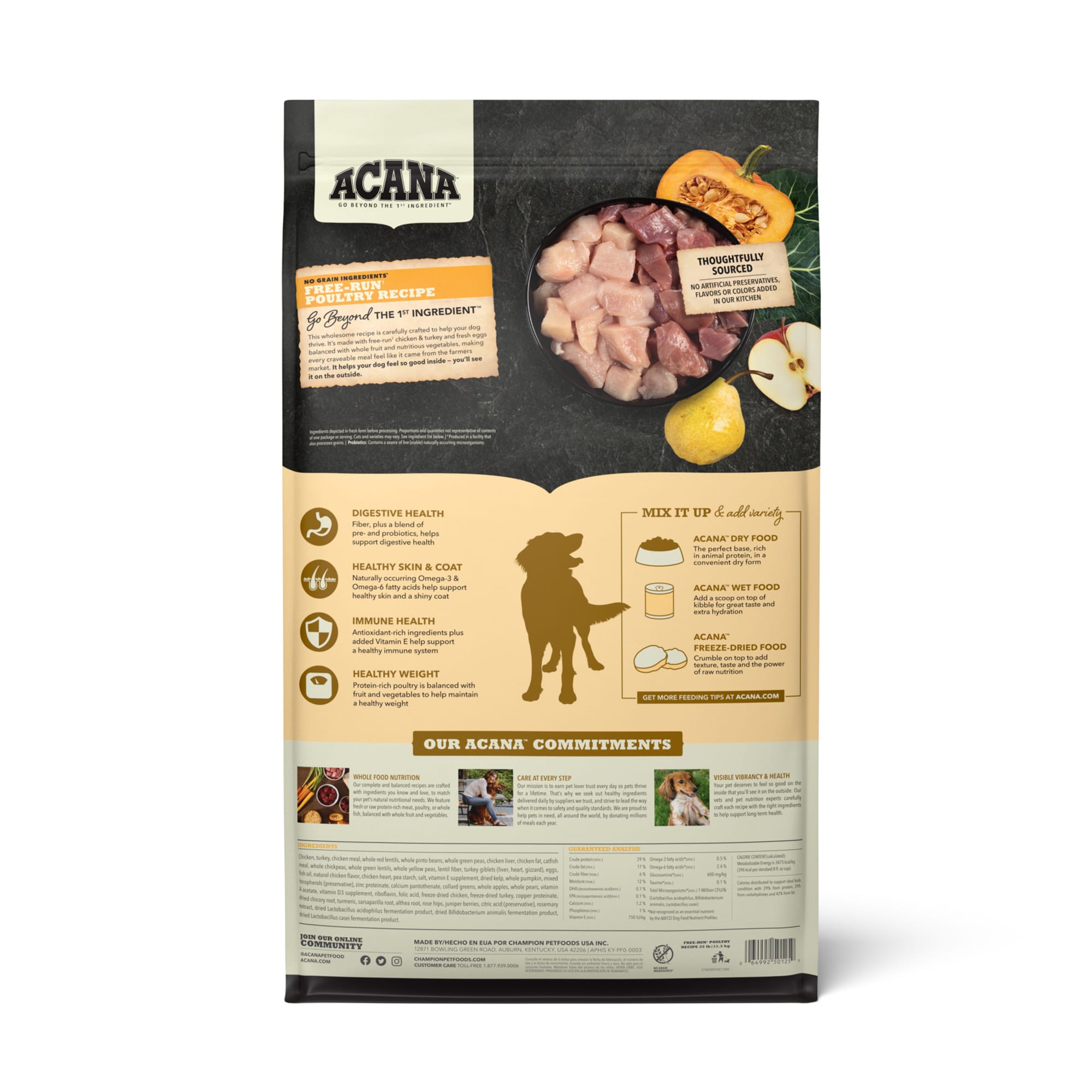 Acana heritage free run poultry dry dog food best sale