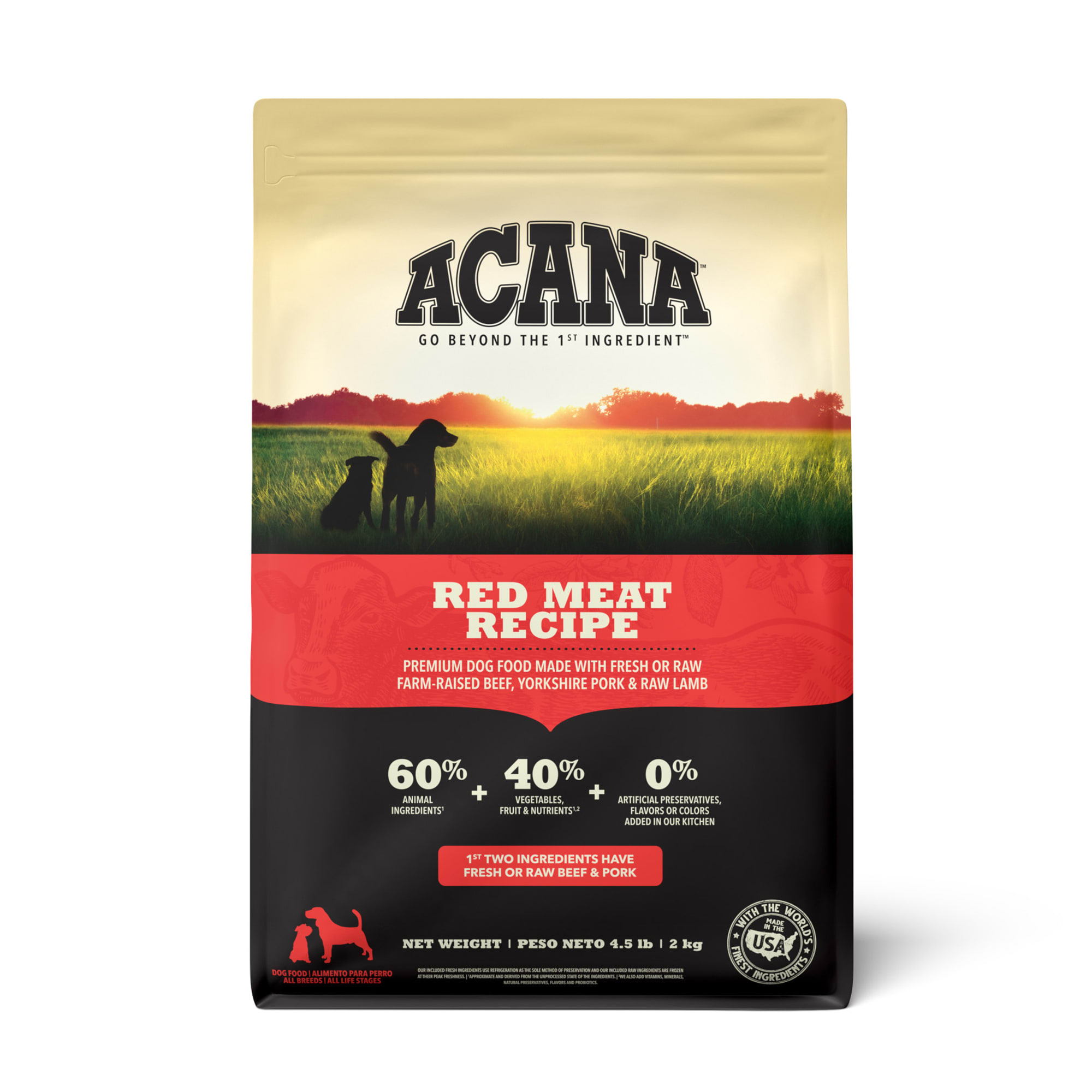 ACANA Red Meat Dry Dog Food 25 lbs