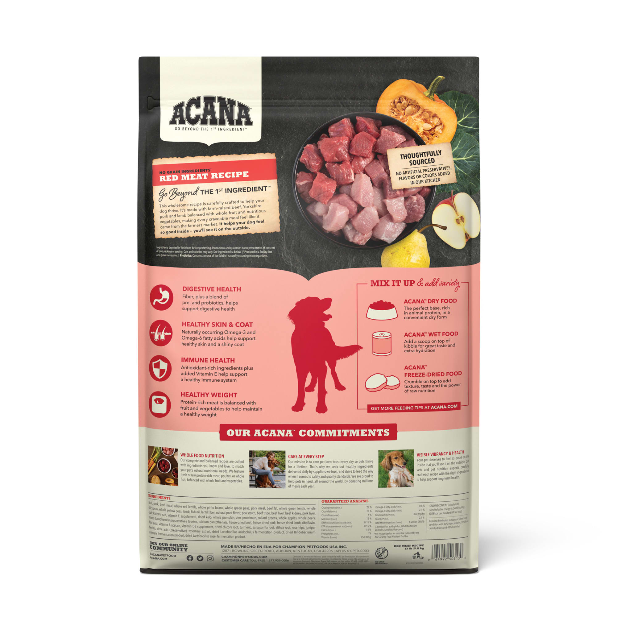 Acana beef dog food sale