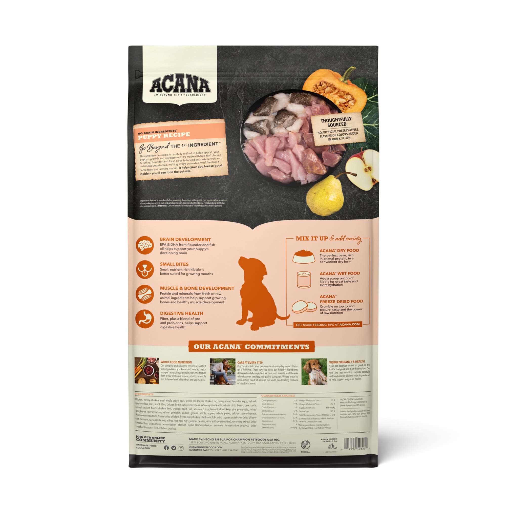 Acana puppy and outlet junior dog food