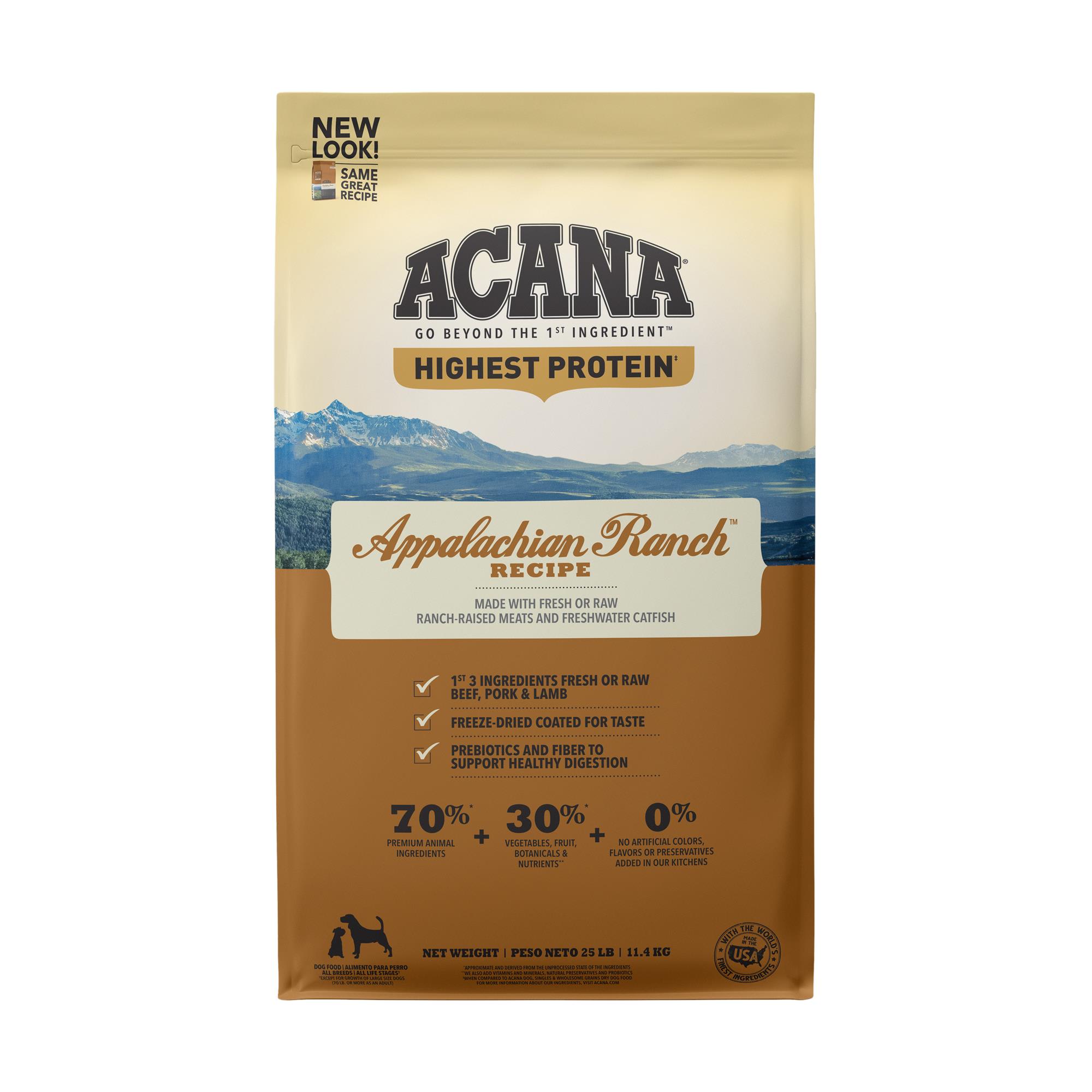 ACANA Grain Free Highest Protein Appalachian Ranch Dry Dog Food