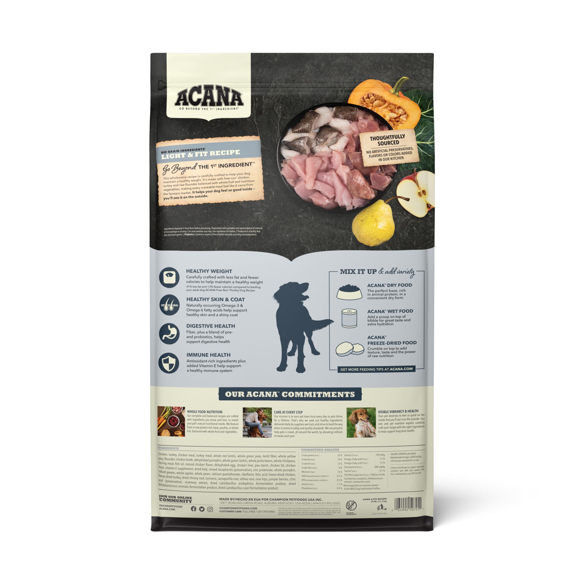 ACANA Grain Free Light Fit Chicken to support Healthy Weight