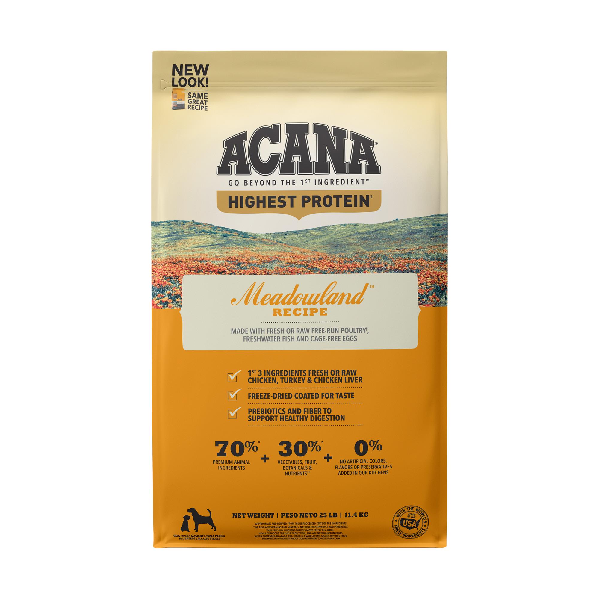 Acana dog shop food 25lb