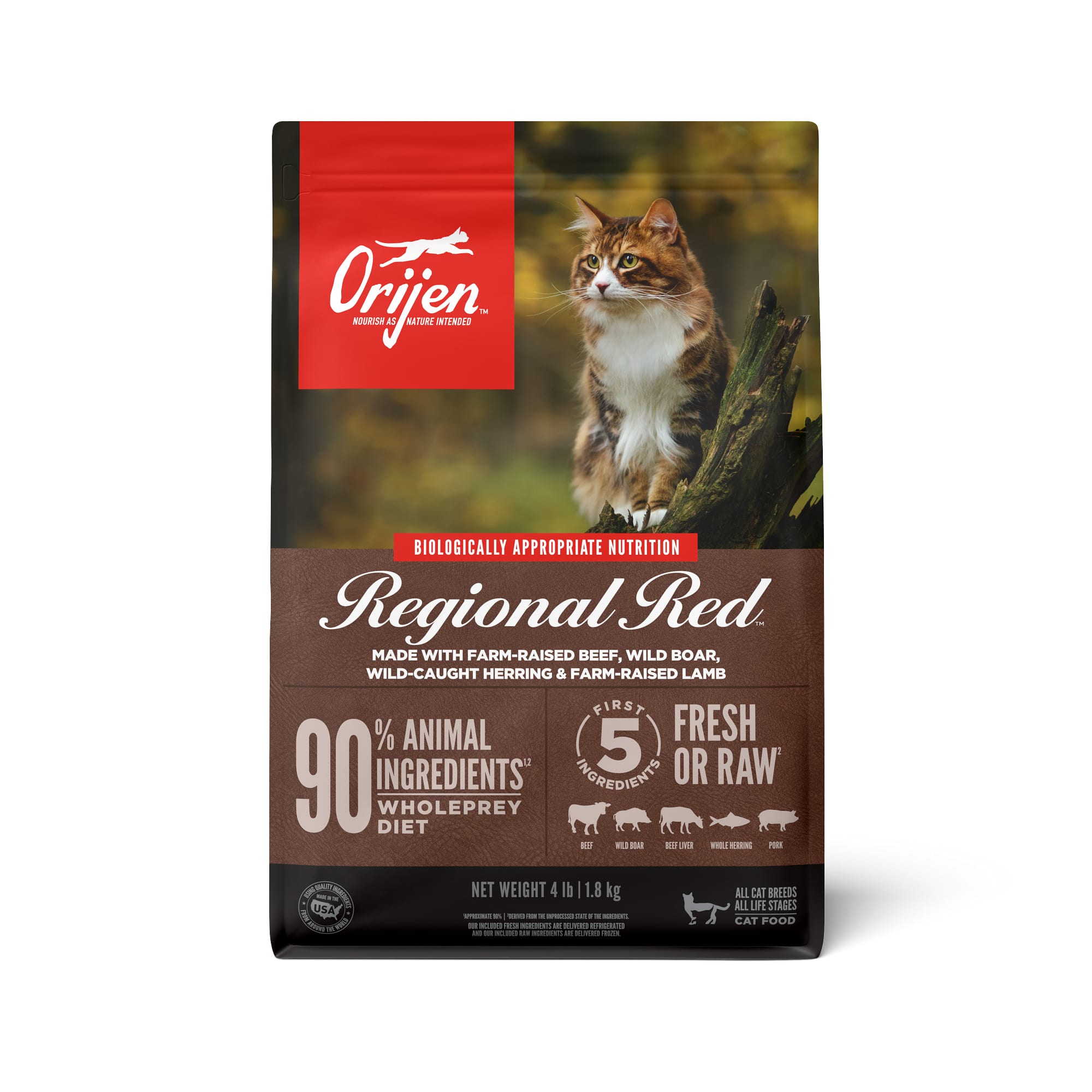 ORIJEN Regional Red Dry Cat Food, 4 lbs. Petco