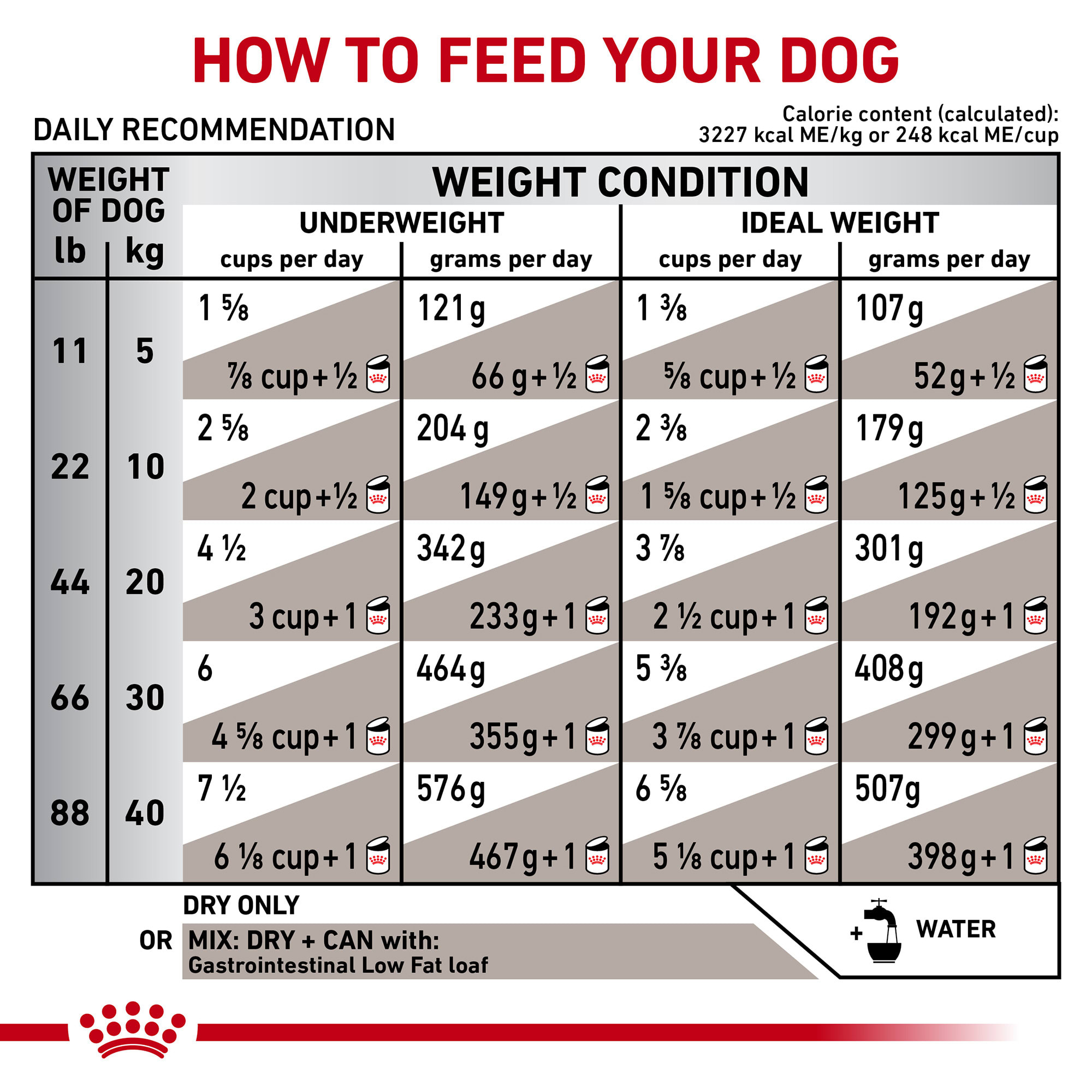 Gi low fat dog food sale