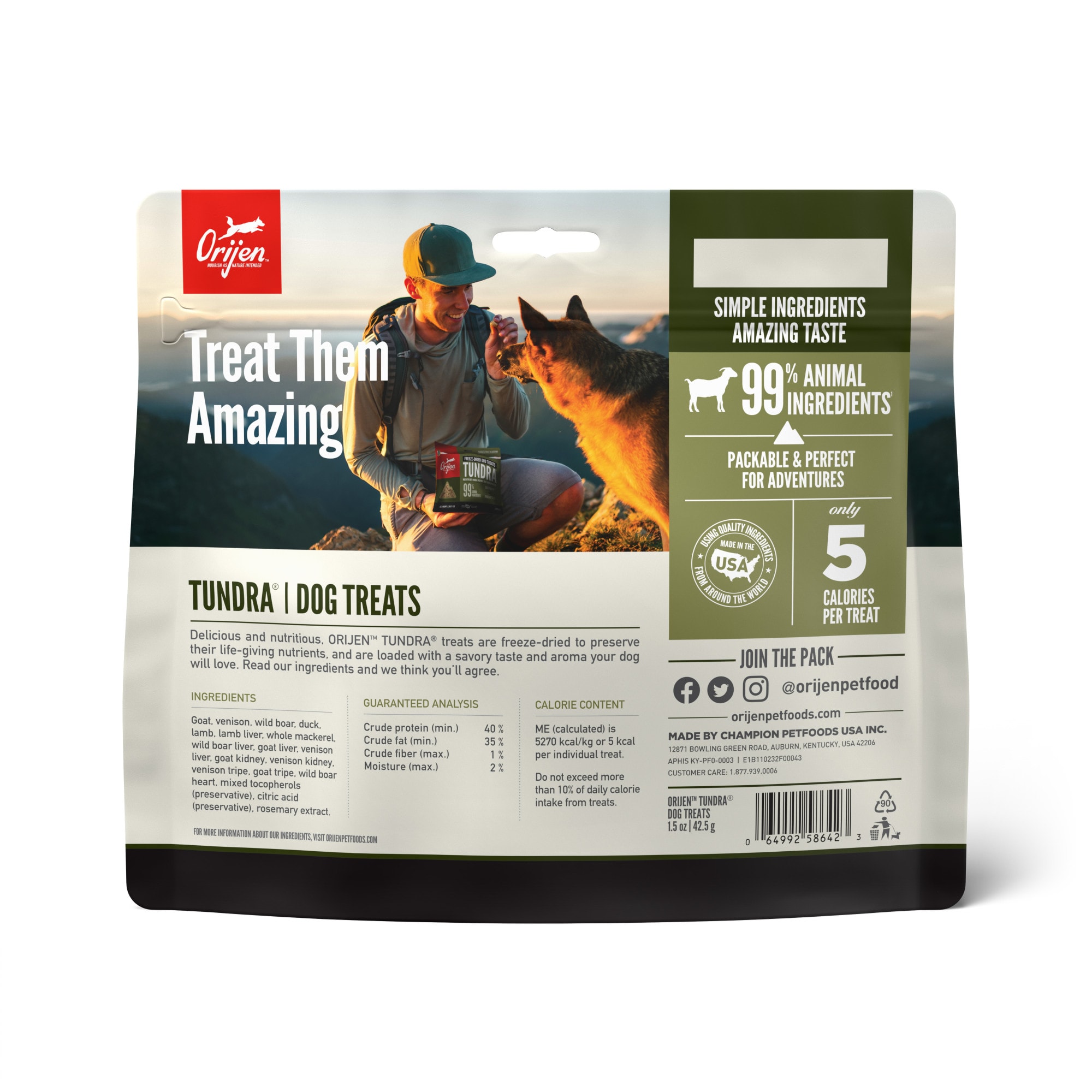 Orijen tundra dog clearance treats