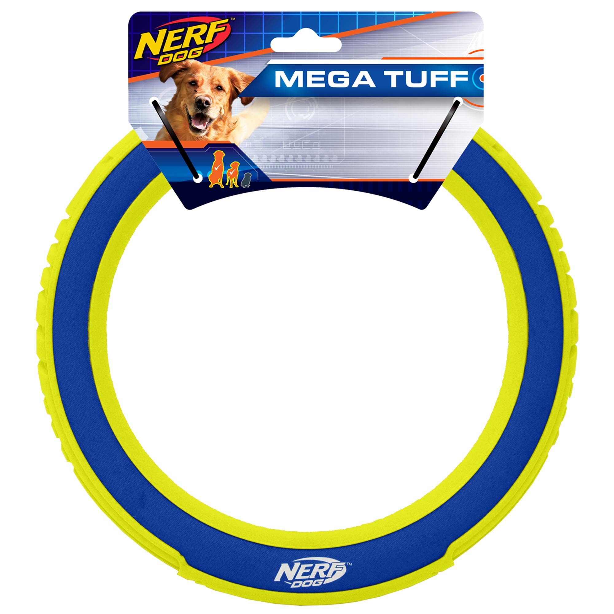 Nerf Dog Frisbee Megatón con Espuma para Perro, Mediano