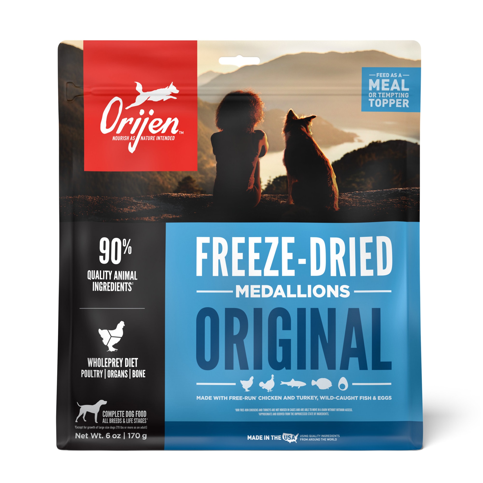 ORIJEN Original Freeze-Dried Dog Food 