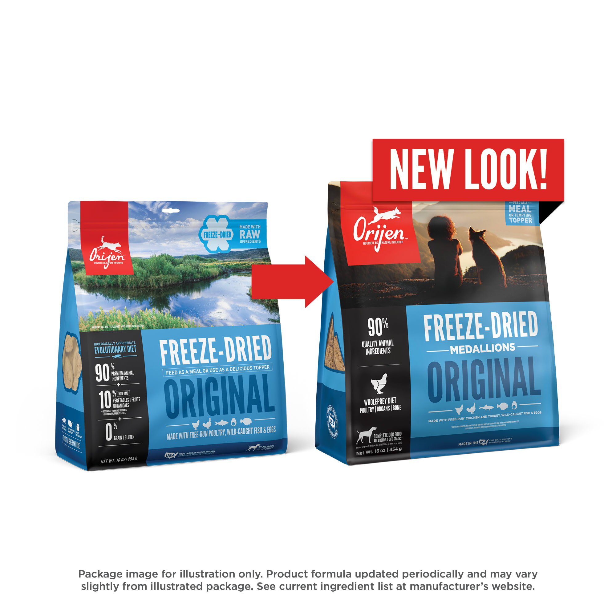 Orijen freeze dried store raw dog food