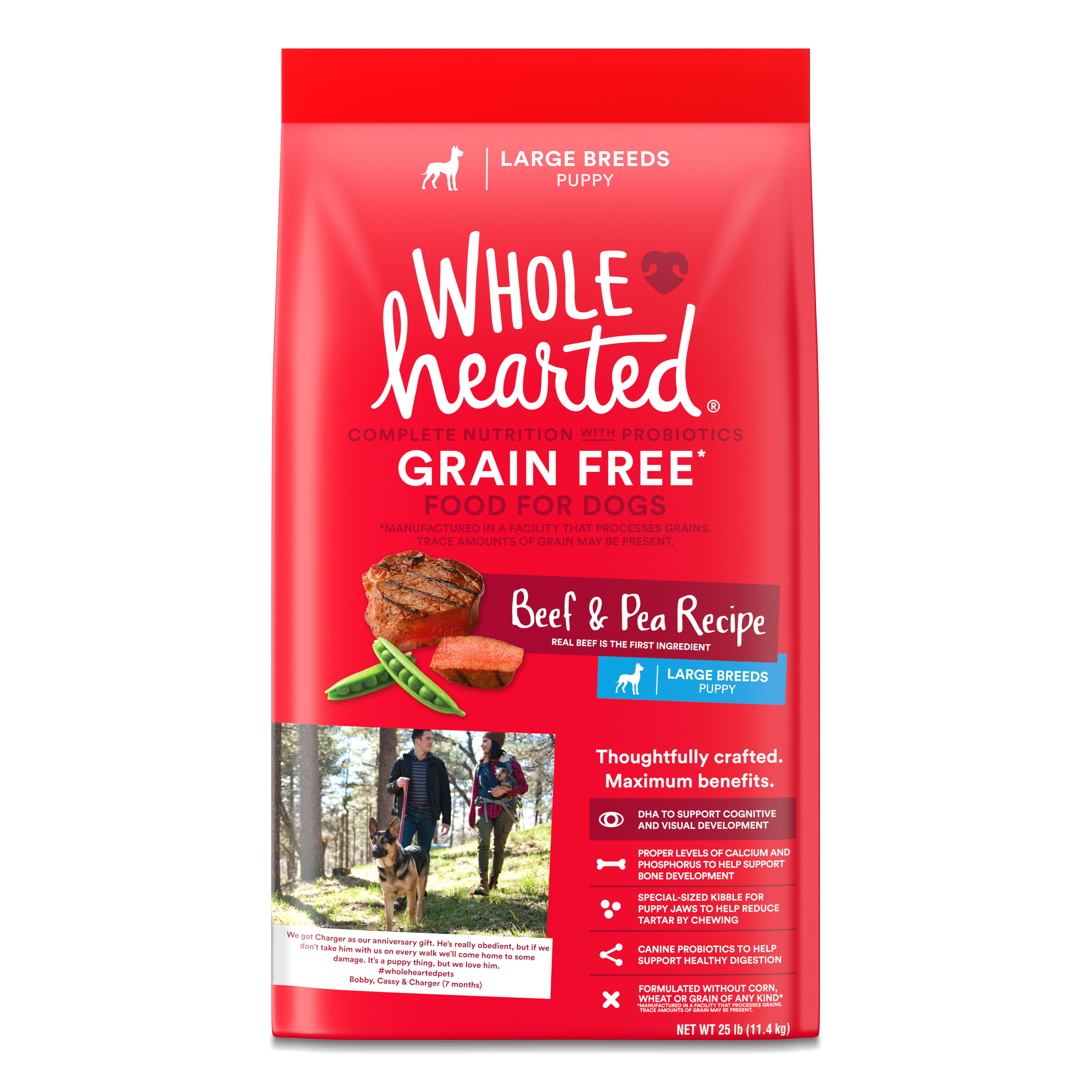 Grain free large store breed puppy food