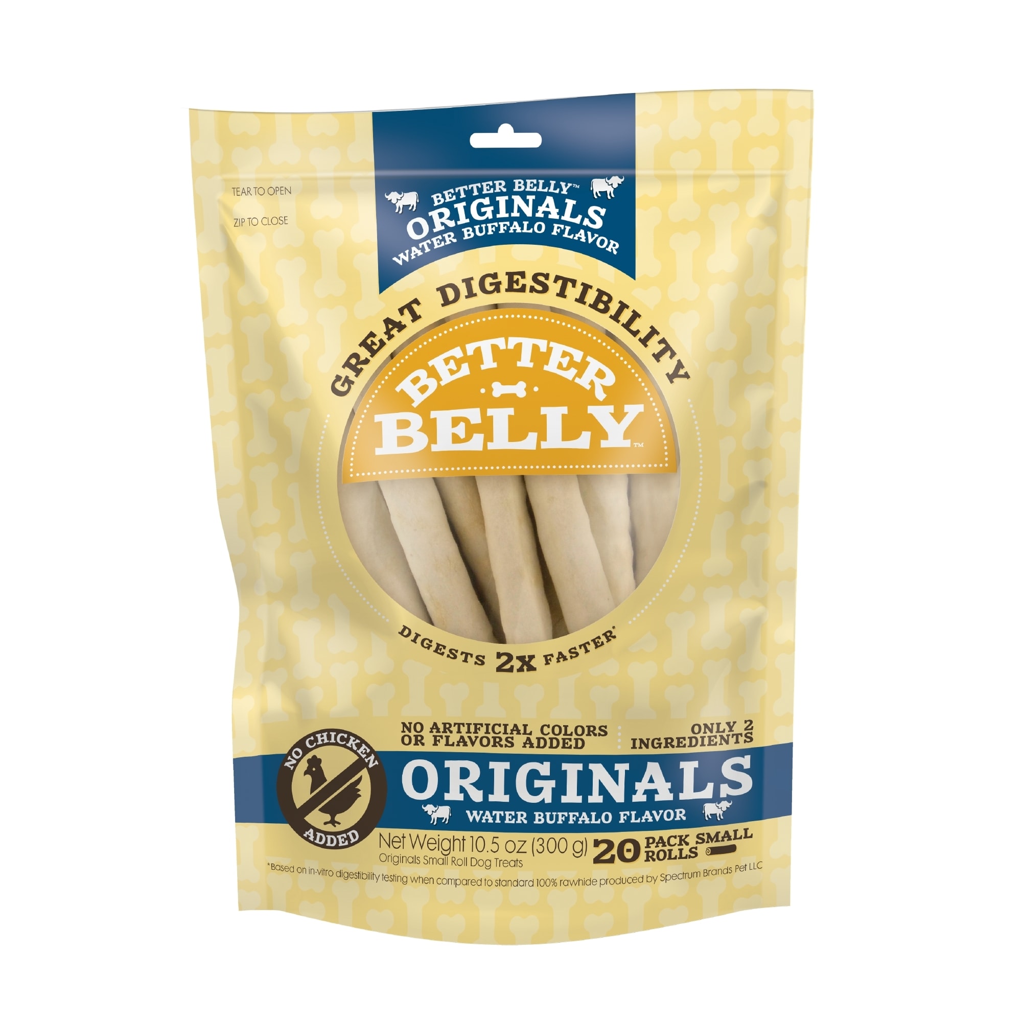 Better Belly Originals Water Buffalo Flavor Great Digestibility Rawhide ...