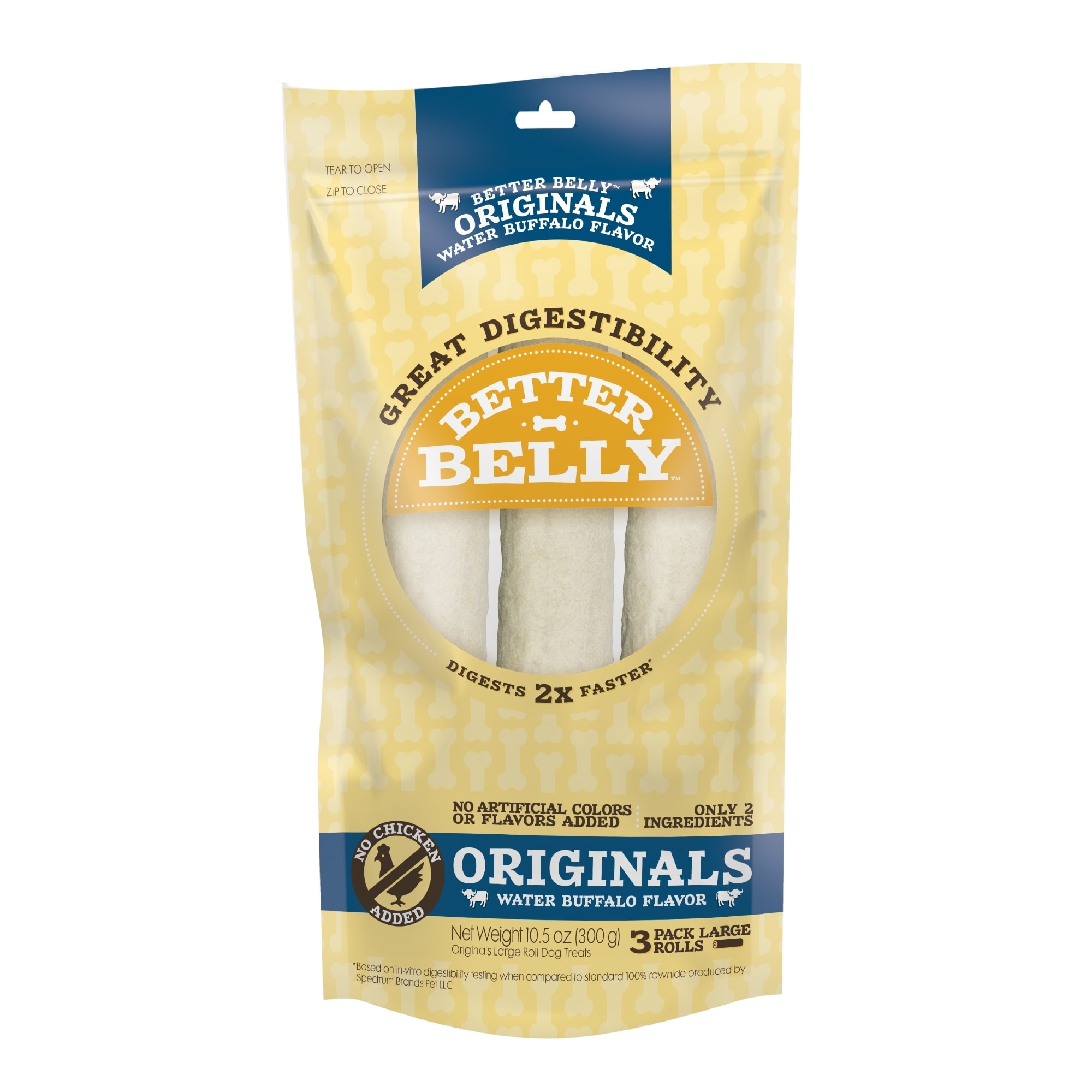 Better Belly Water Buffalo Digestible Rawhide Rolls