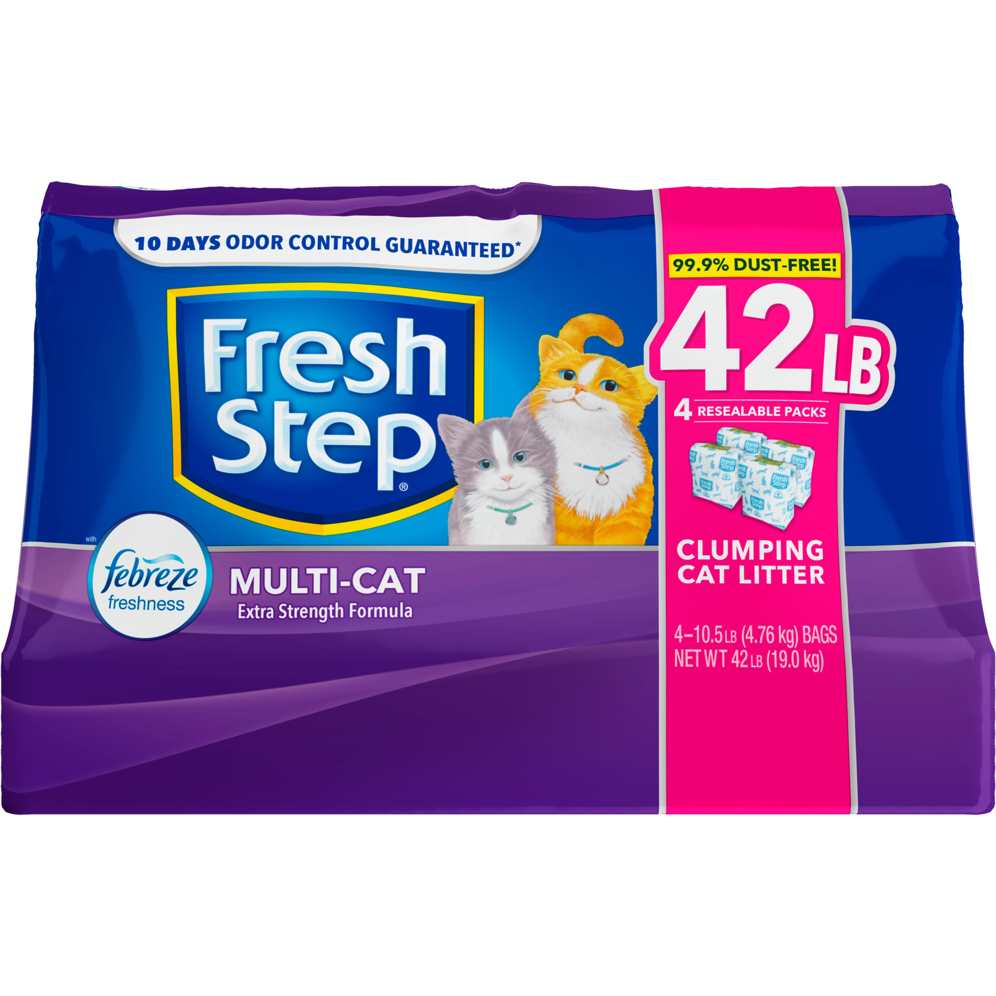 Fresh Step Multi Cat Extra Strength Scented Clumping Cat Litter