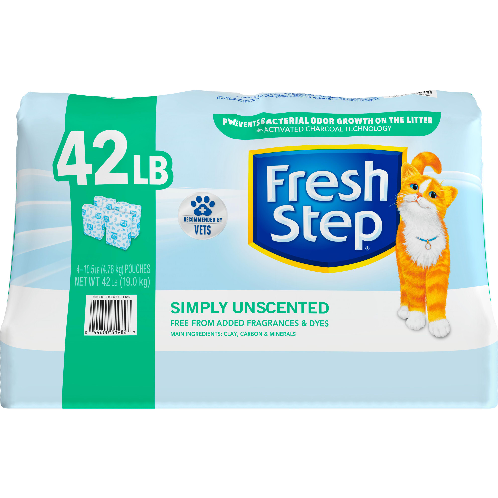 42 pound fresh hot sale step cat litter