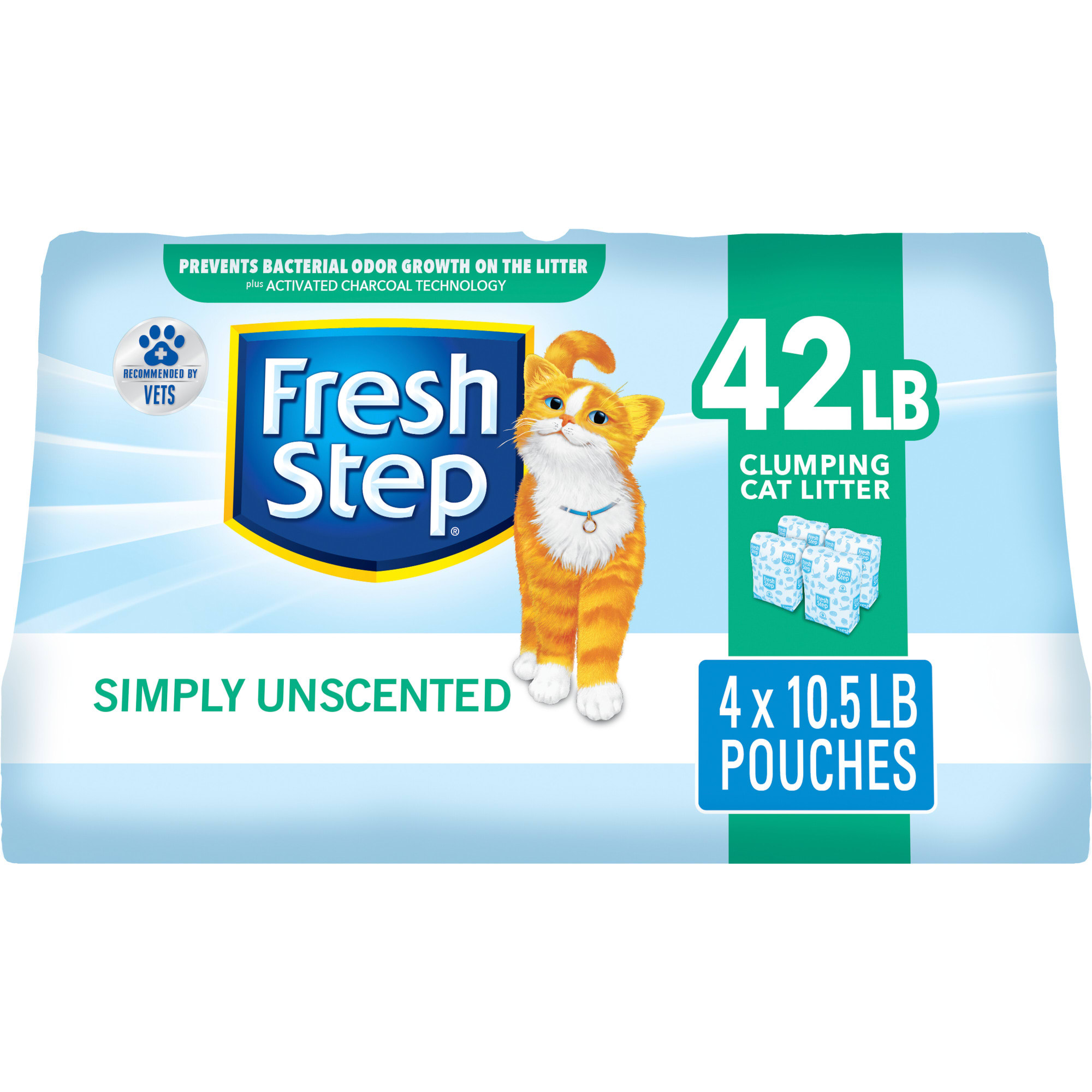 Fresh Step Simply Unscented Clumping Cat Litter, 42 lbs. Petco