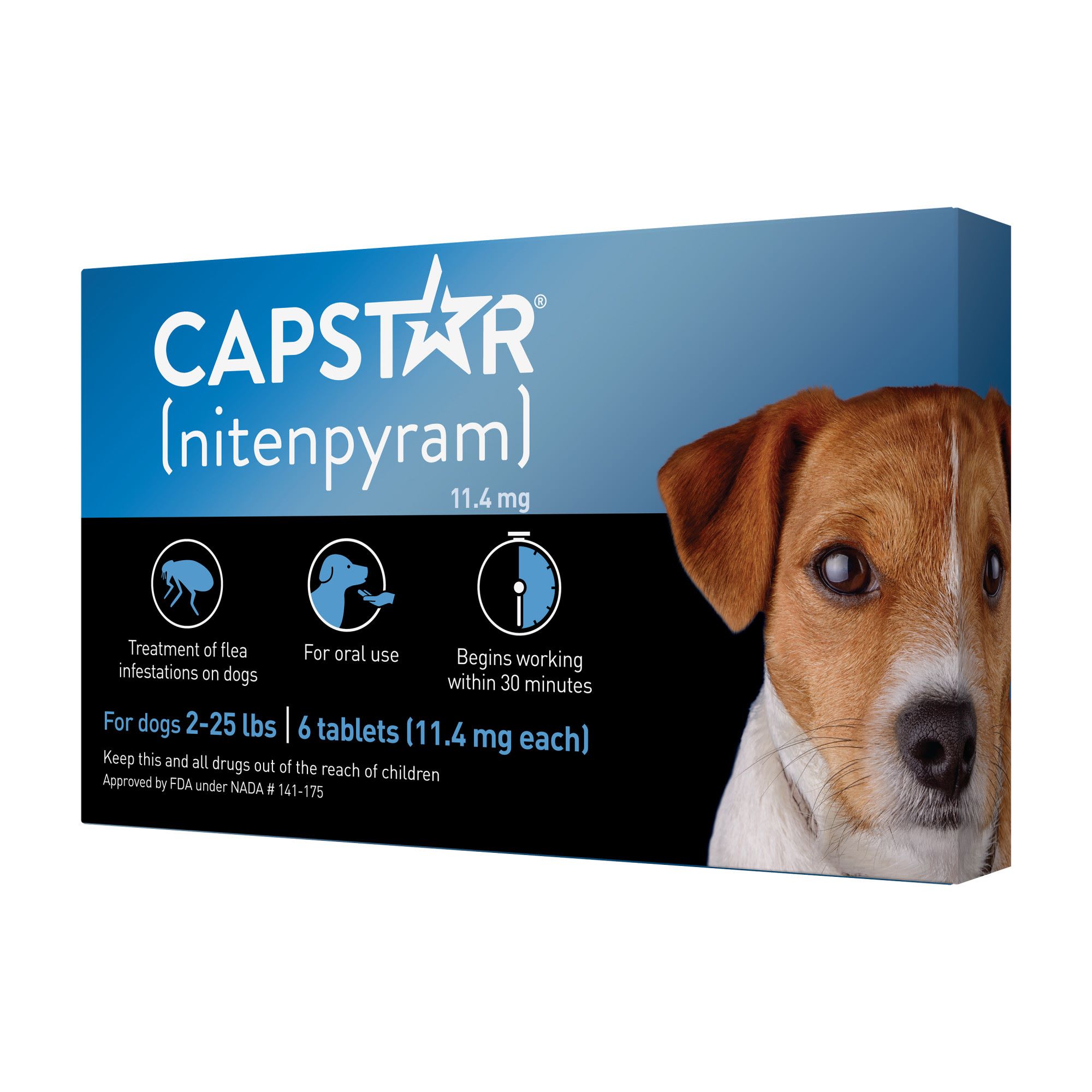 Capstar Flea Tablets for Dogs 2-25 lbs 