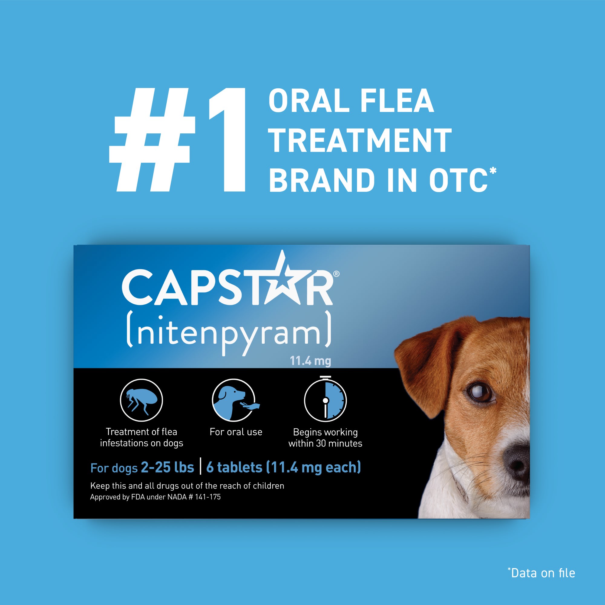 Capstar Flea Tablets for Dogs 2-25 lbs., Count of 6 | Petco