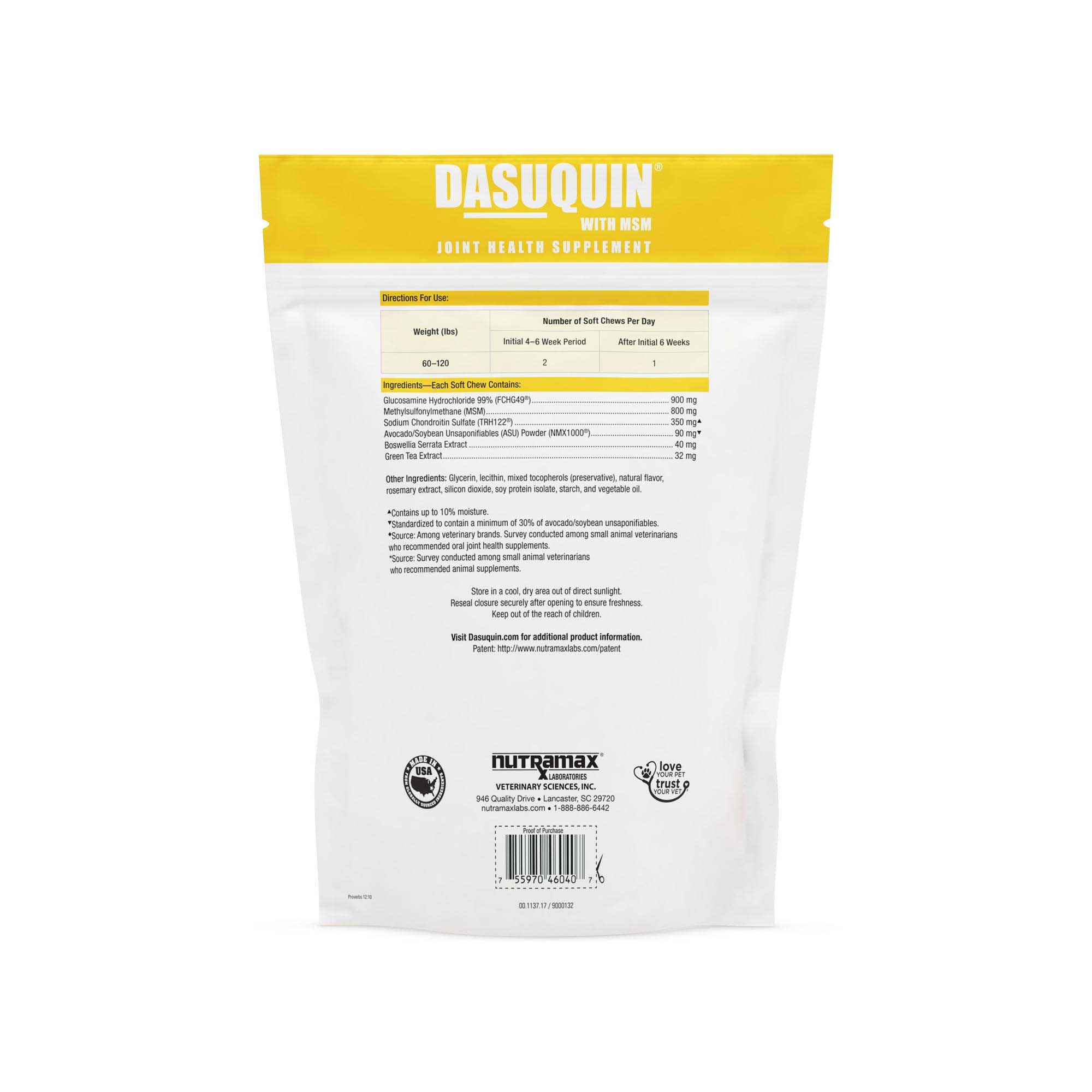 Dasuquin dosage for large 2024 dogs