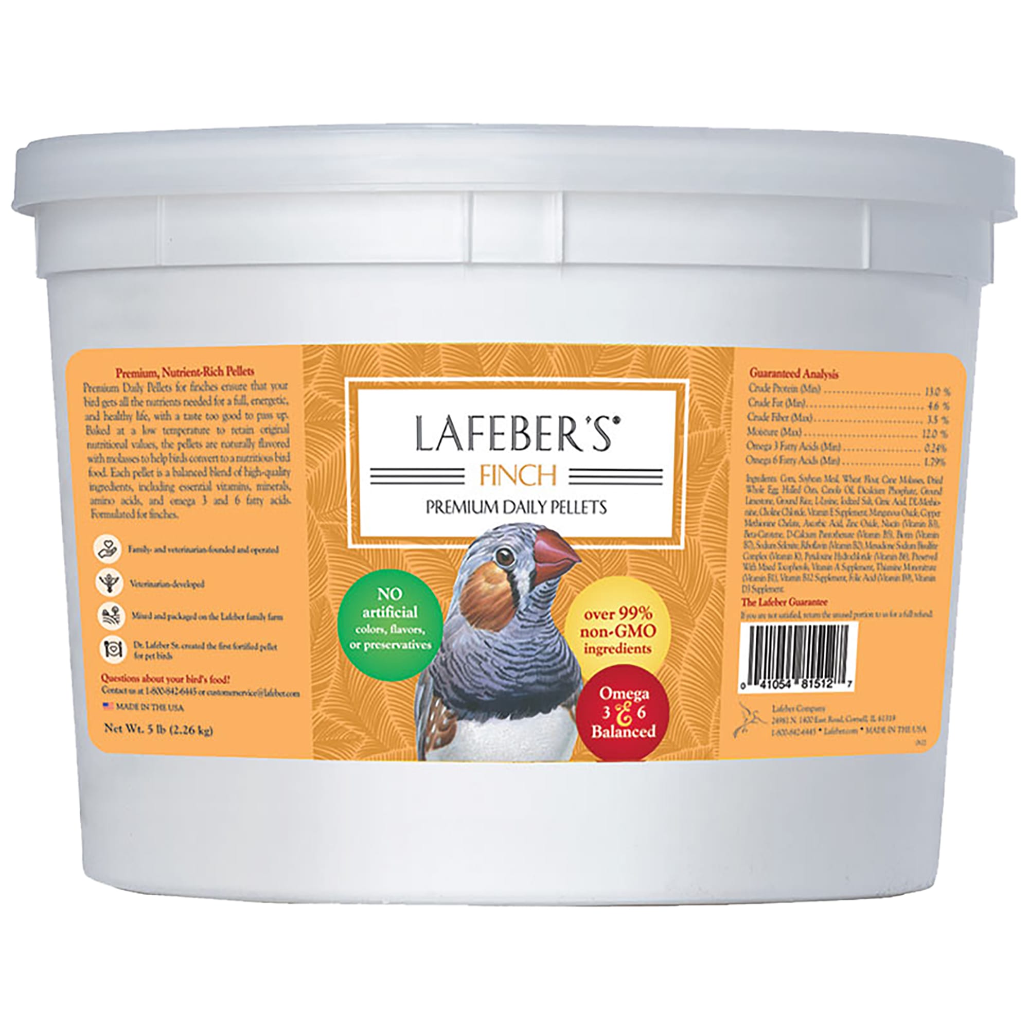 DAF gabi delgado 10枚セット Lafeber's Premium Daily Diet Dry Food for Finches, 5 lbs. | Petco