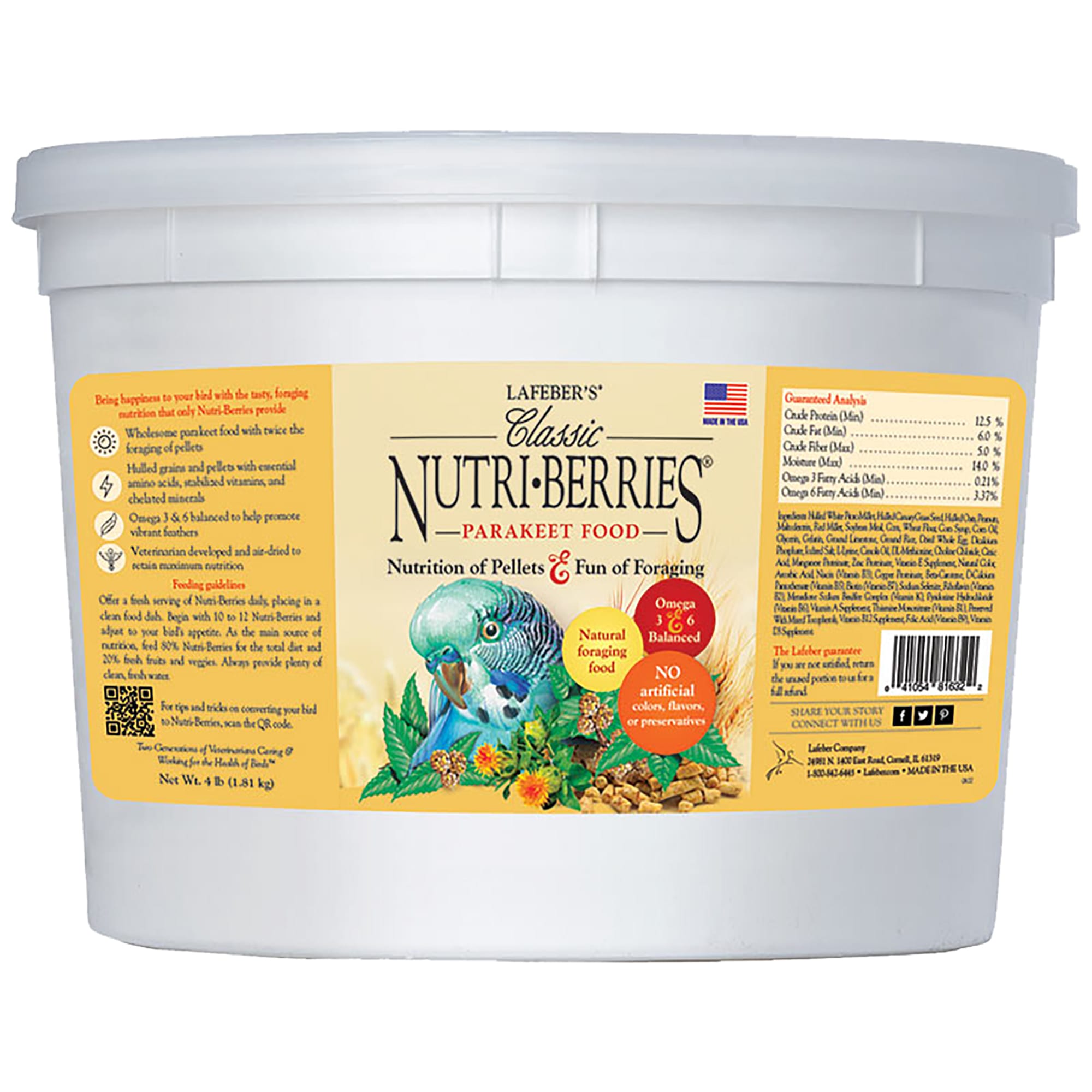 Lafeber S Classic Nutri Berries Dry Food For Parakeets 4 Lbs Petco