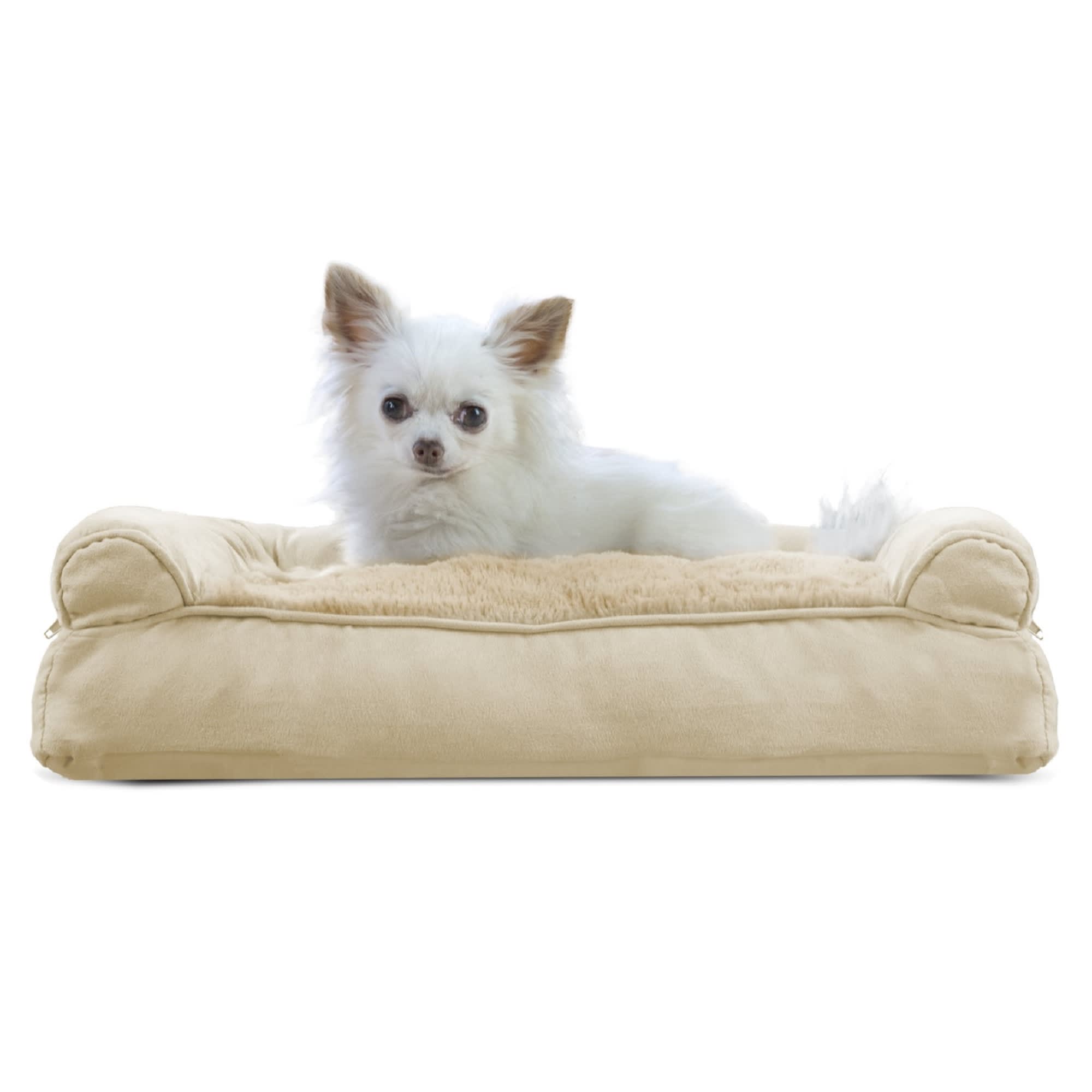 suede dog bed