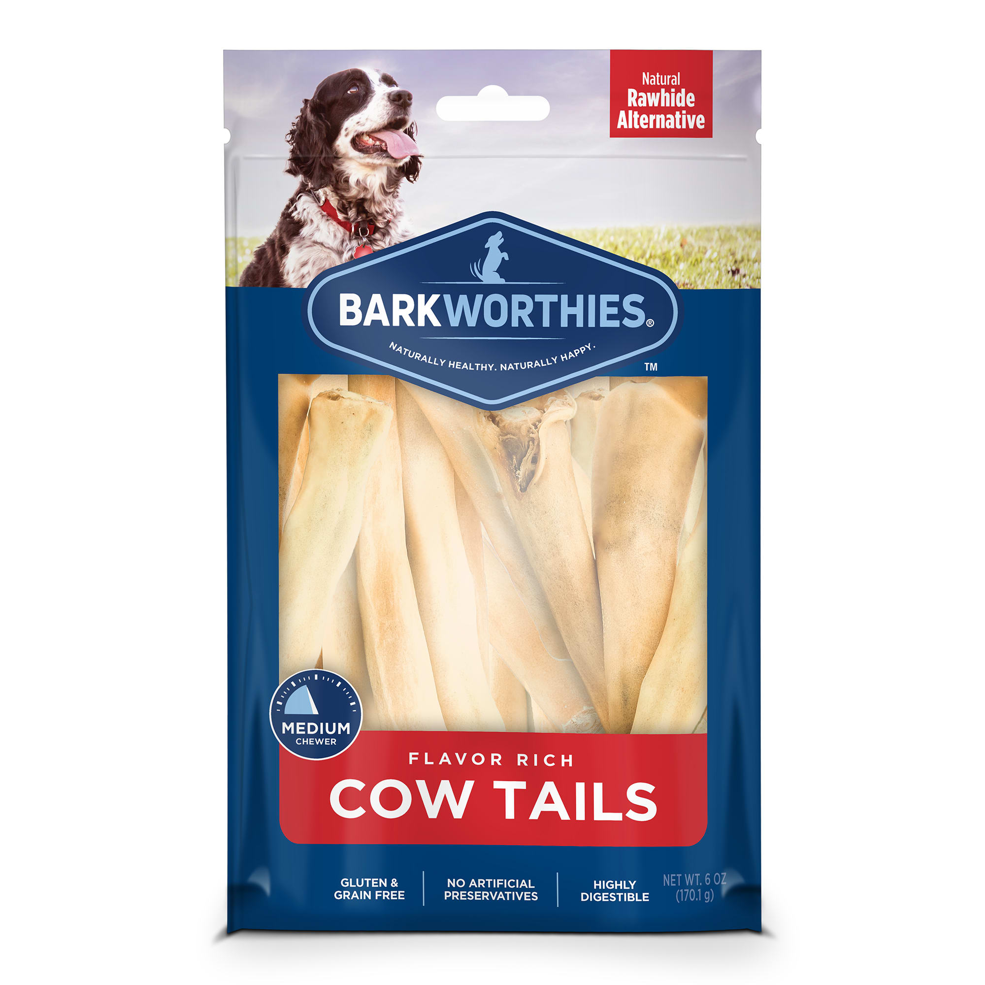 Barkworthies Cow Tail Dog Treats, Petco