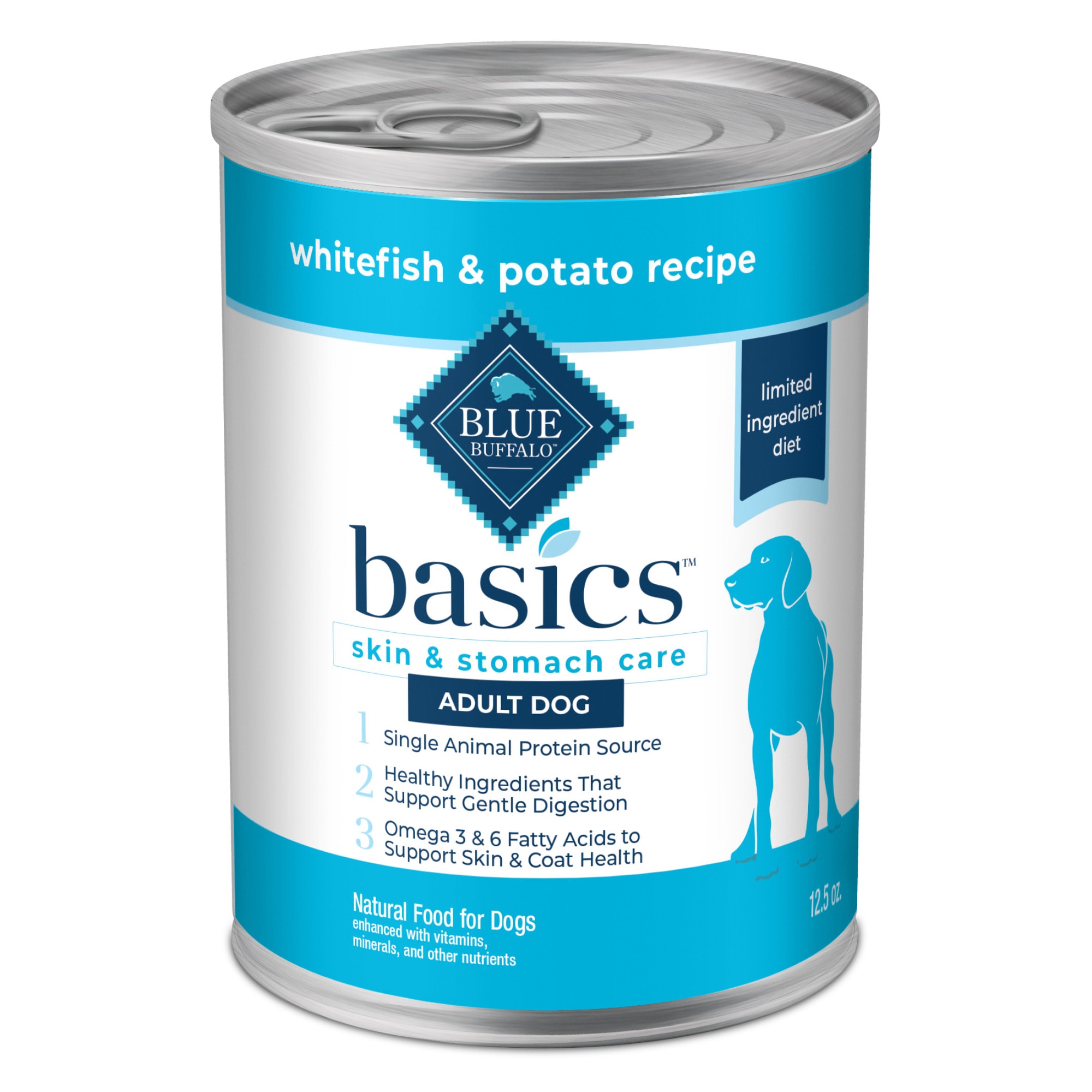 Blue Buffalo Basics Grain Free Lamb Potato Wet Dog Food 12.5 oz