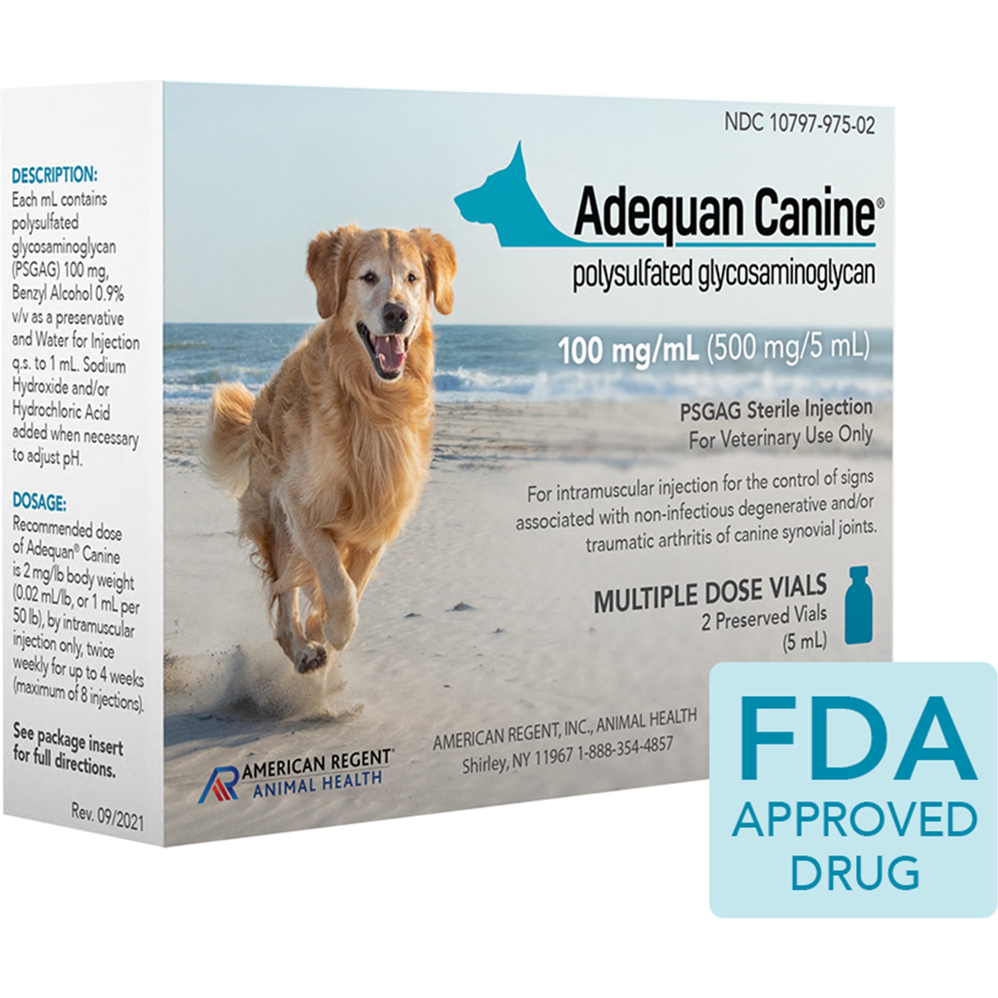 Adequan Canine 5 ml Injectable Solution for Dogs, Single Vial Petco