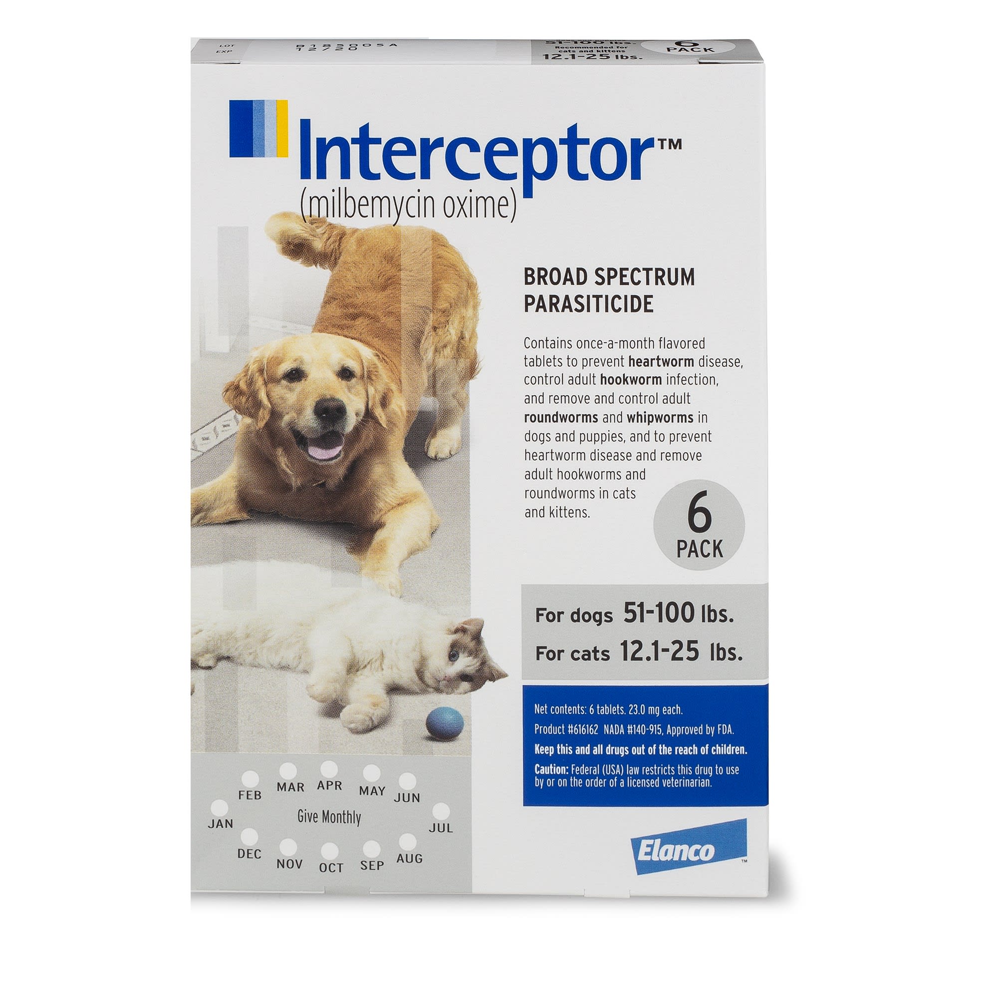 Interceptor 12pk Green Dog 11-25 Lbs Or Cat Lbs 1800PetMeds | atelier ...