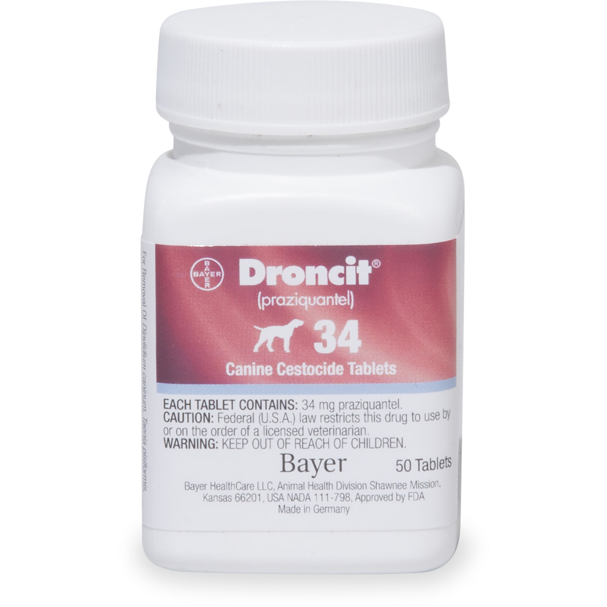 Droncit 34 mg for Dogs, Single Tablet