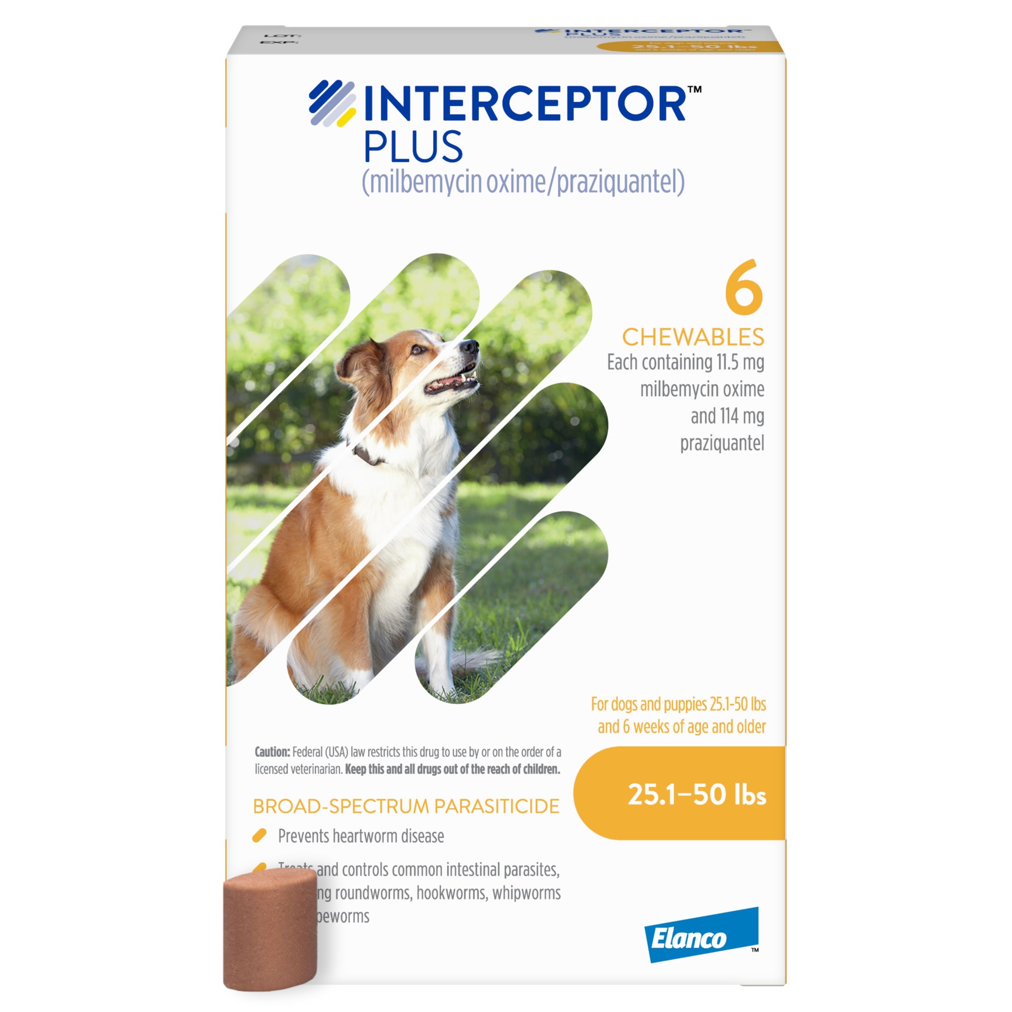 Interceptor Plus Chewables for Dogs 25 