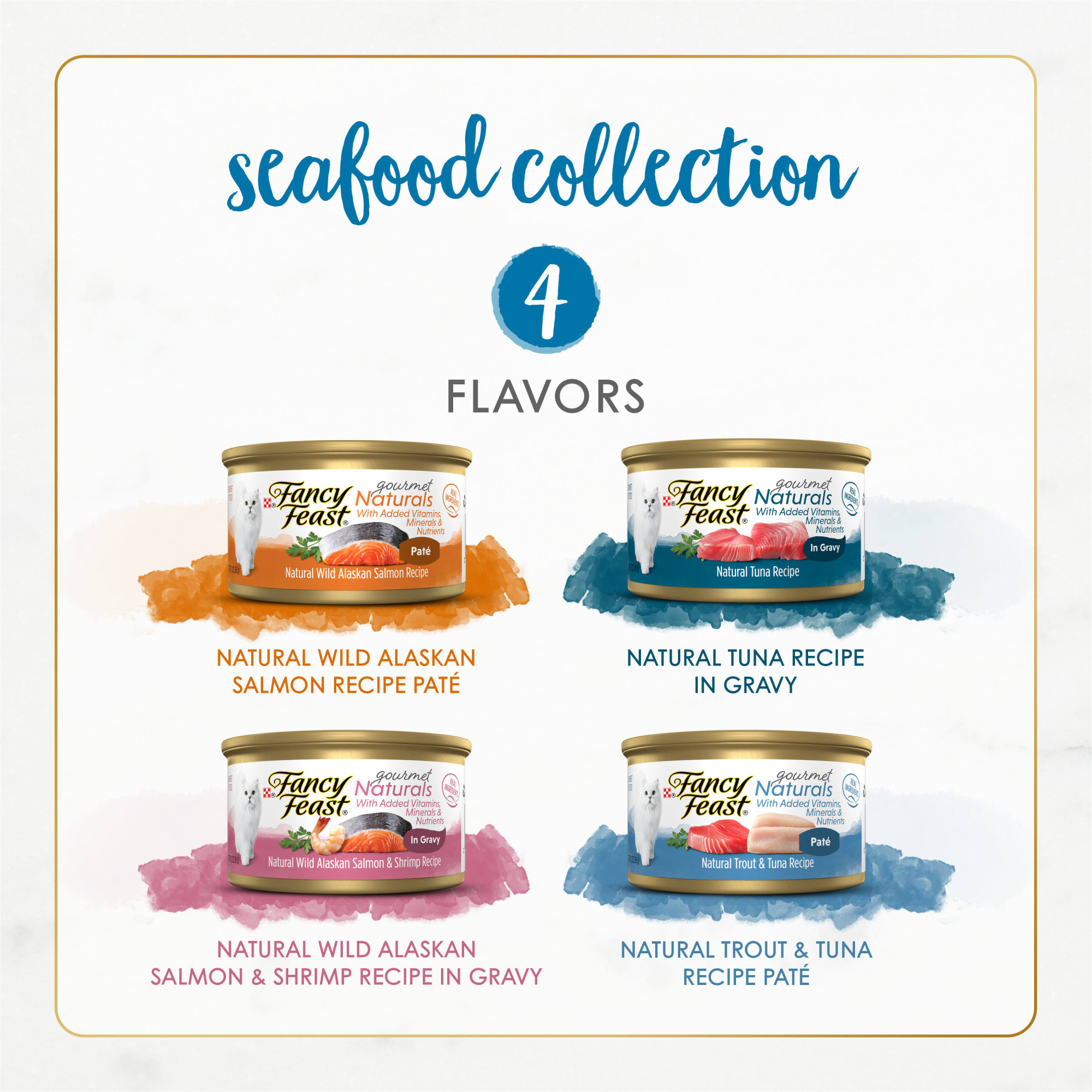 Fancy Feast Gourmet Naturals Seafood Collection Wet Cat Food