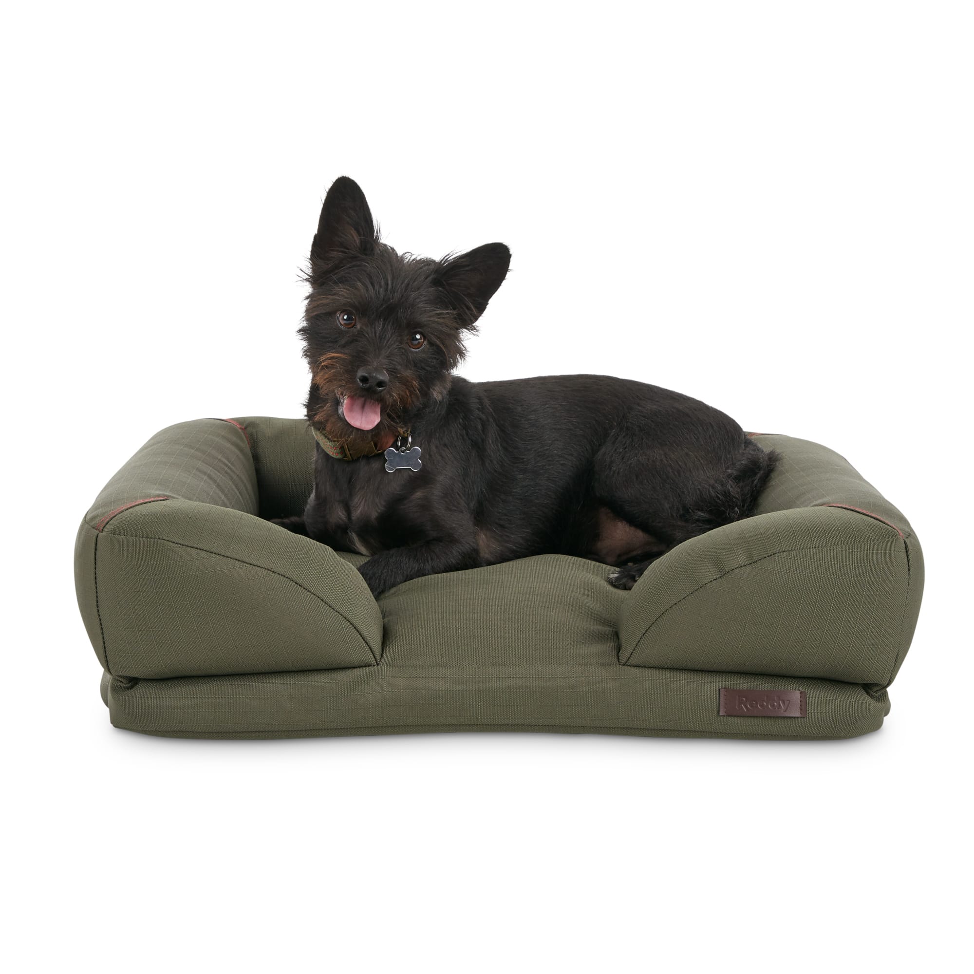 Reddy Indoor/Outdoor Olive Dog Bed, 24" L X 18" W Petco