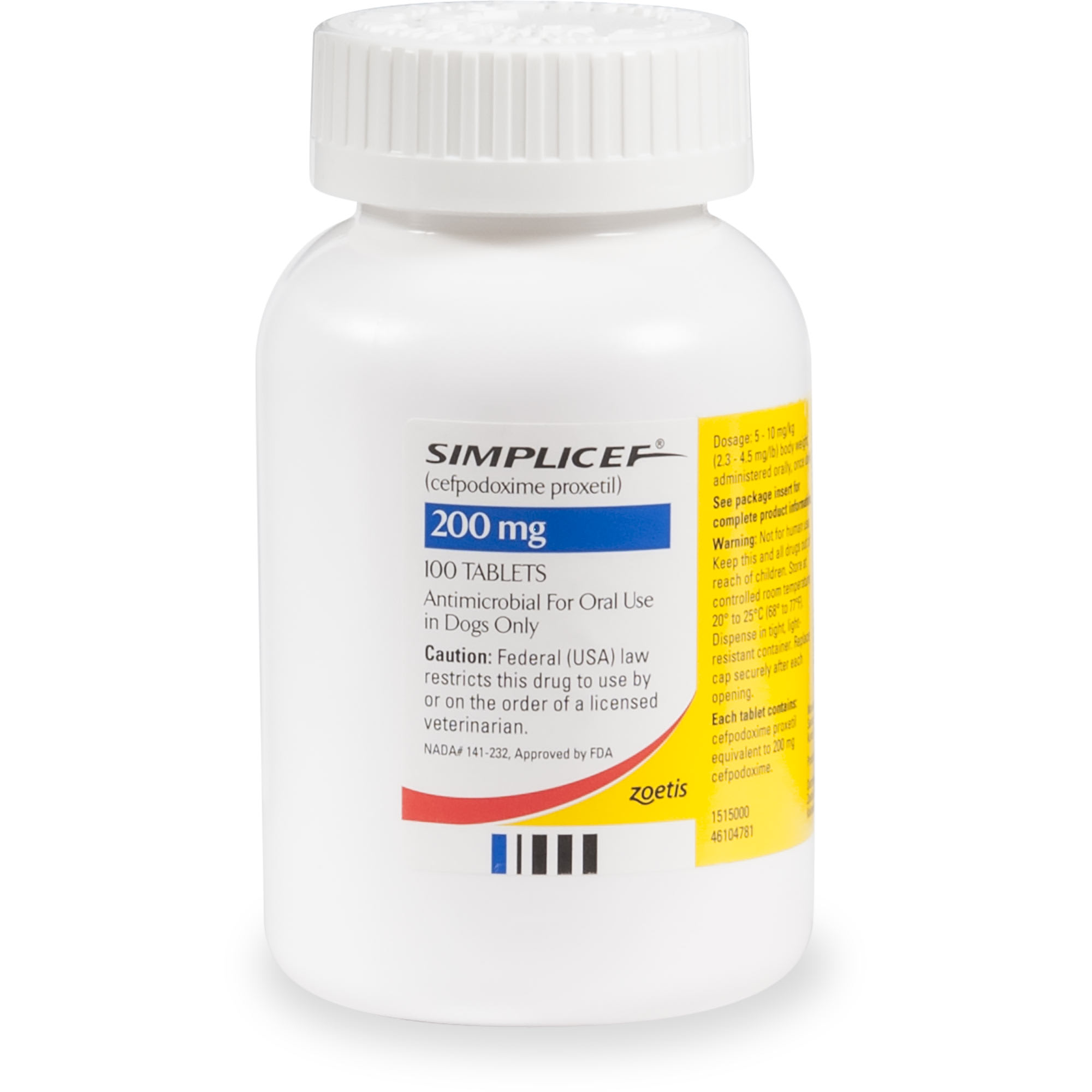 Simplicef 200 mg, Single Tablet | Petco