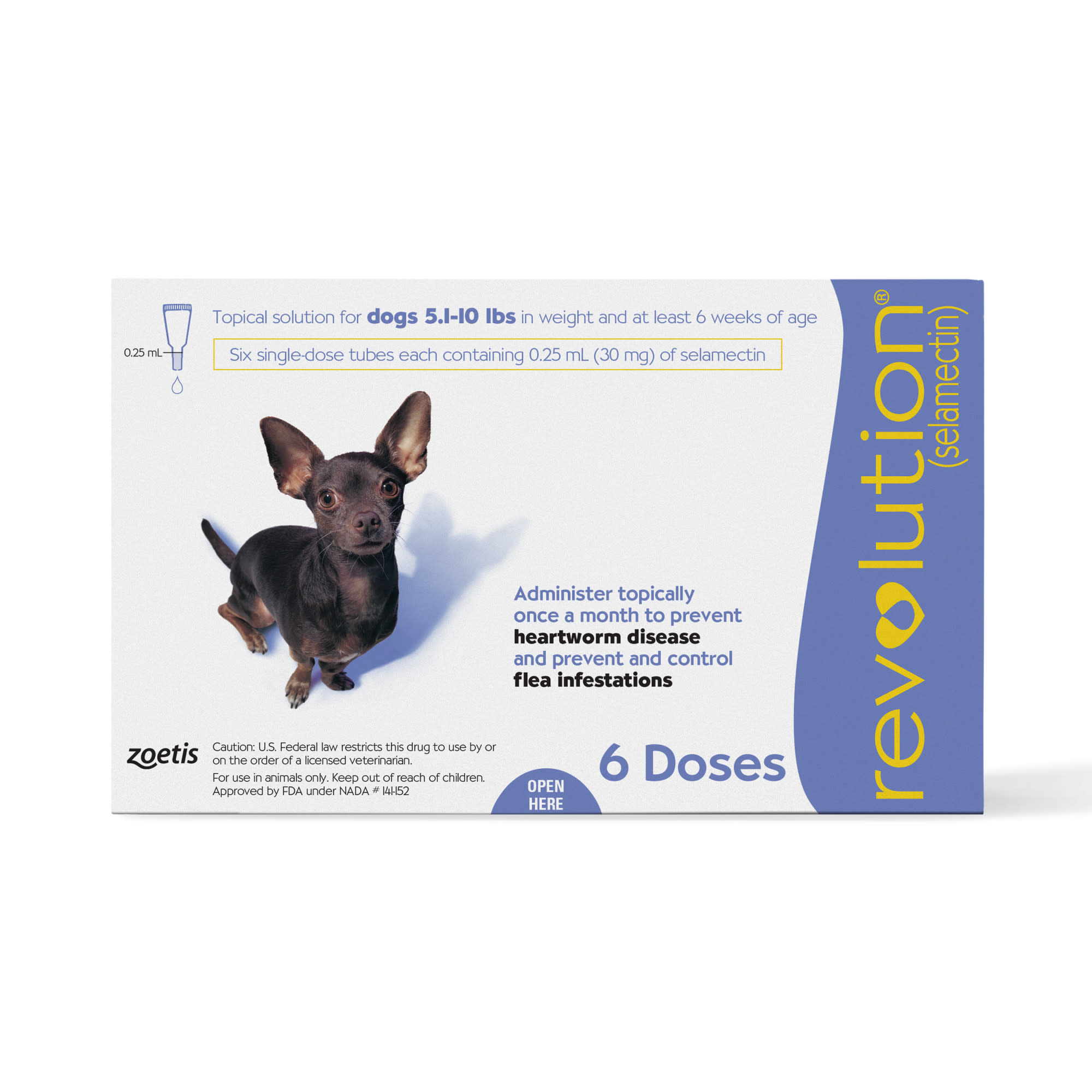 Revolution Topical Solution For Dogs 5 1 10 Lbs 6 Month Supply Petco