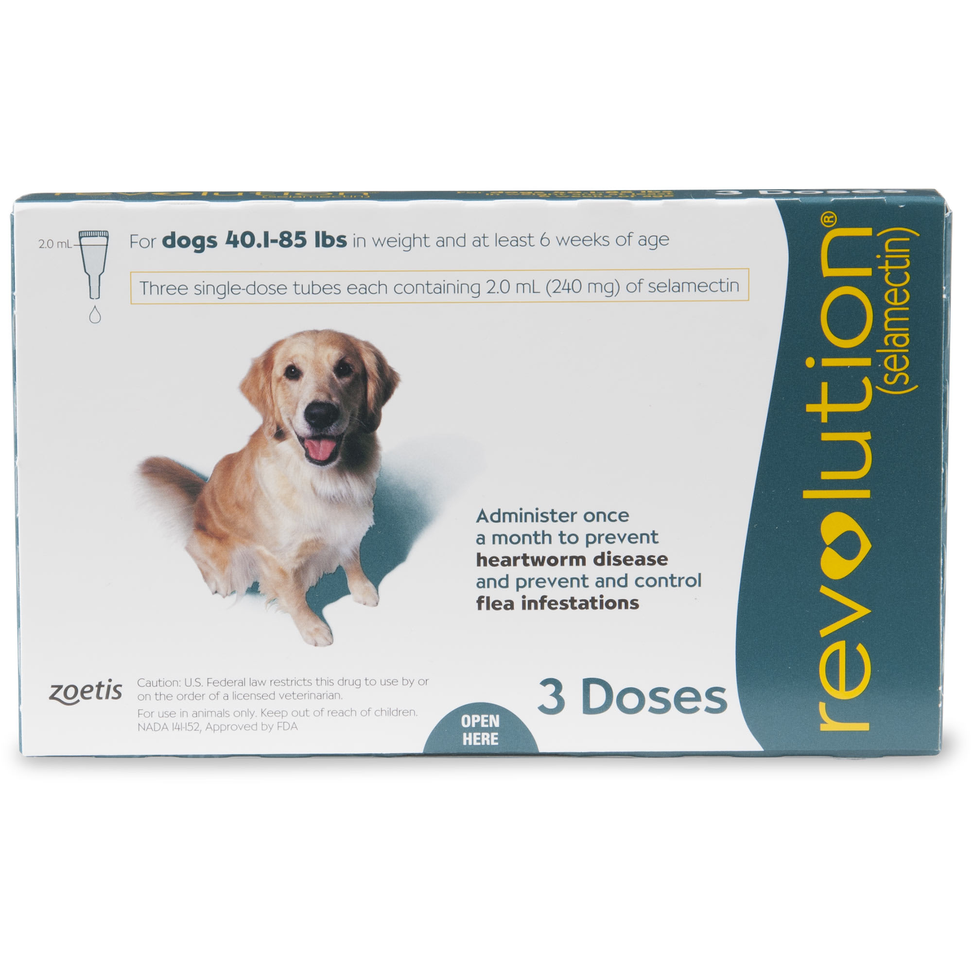 Revolution Topical Solution for Dogs 40 