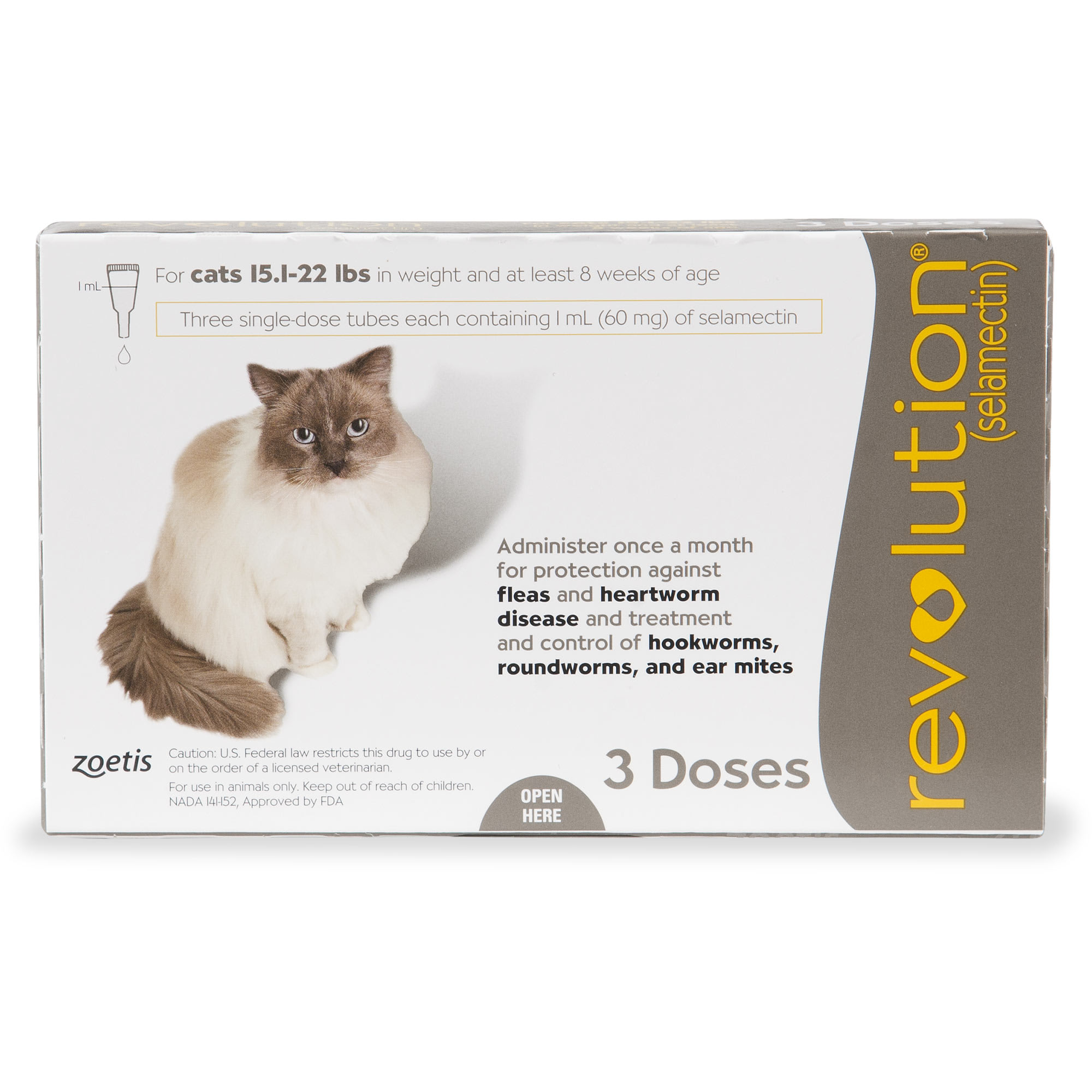Revolution Topical Solution For Cats 15 1 22 Lbs 3 Month Supply Petco