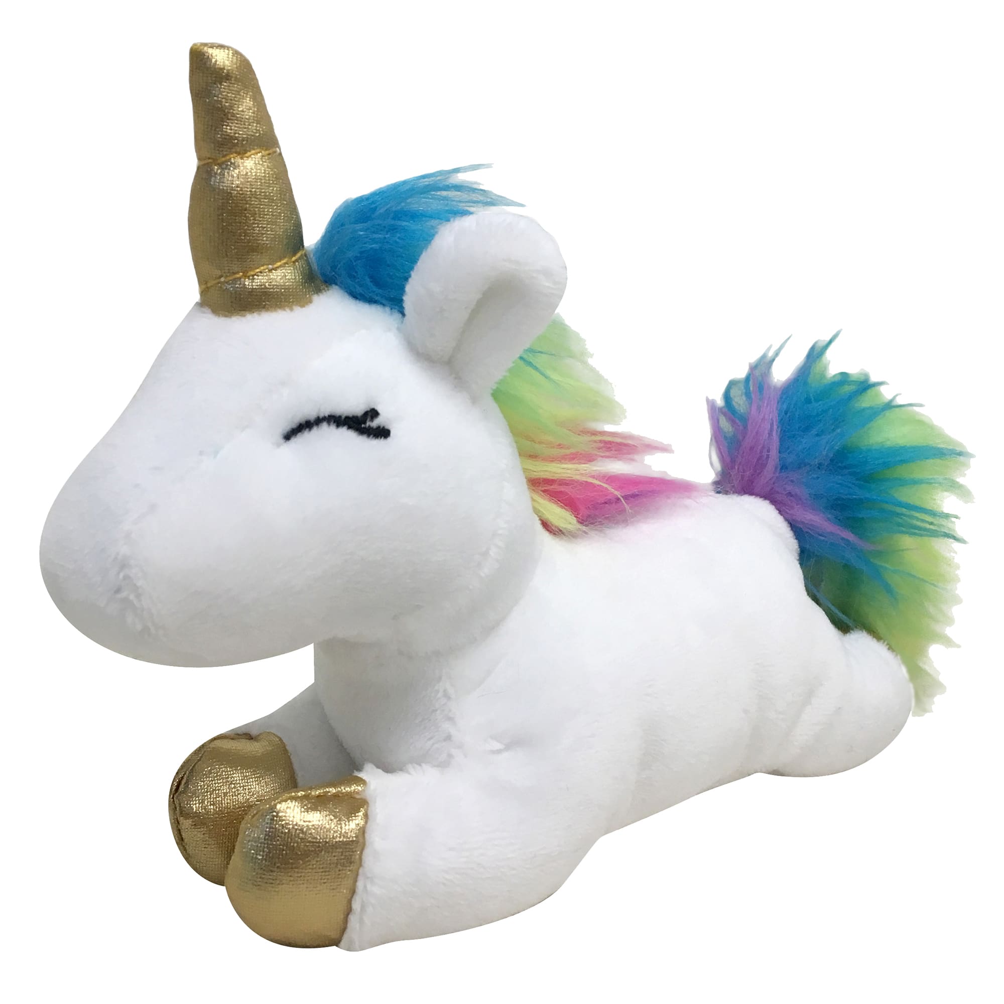 white unicorn soft toy