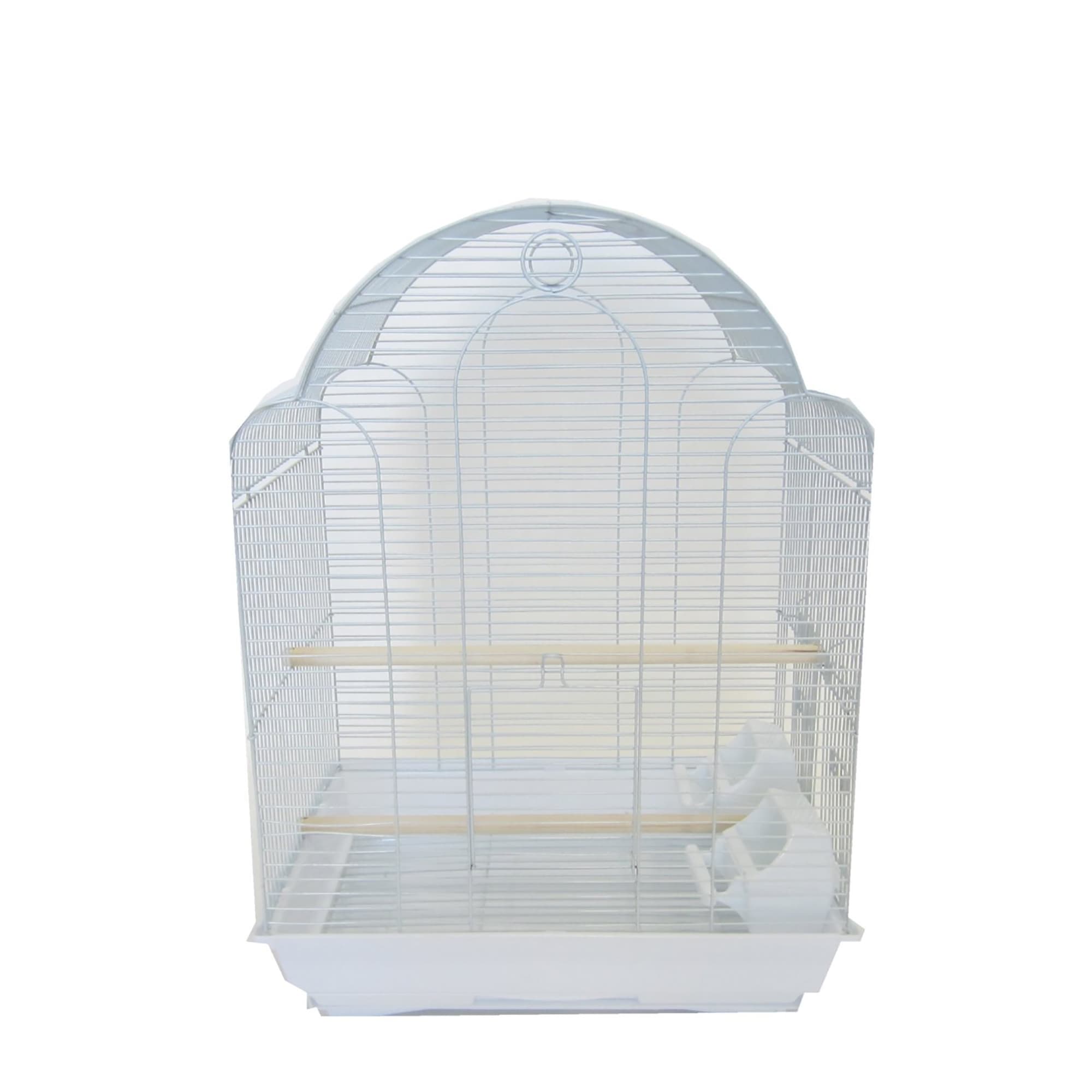 YML Bar Spacing Shell Top Bird White Cage, Small | Petco