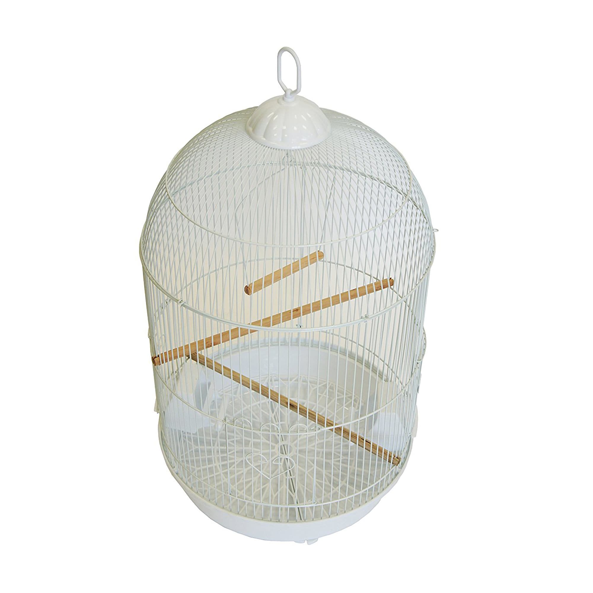 YML Round White Bird Cage, Small | Petco