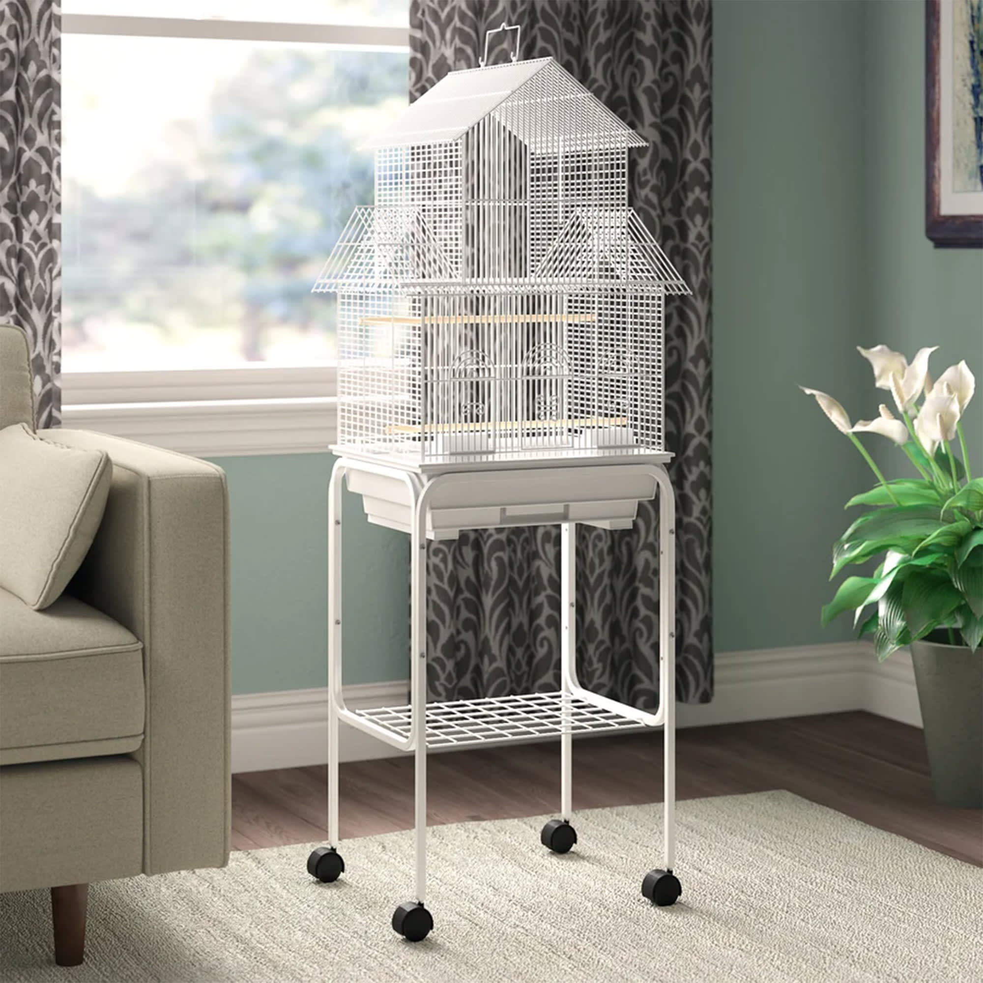 cheap white bird cages