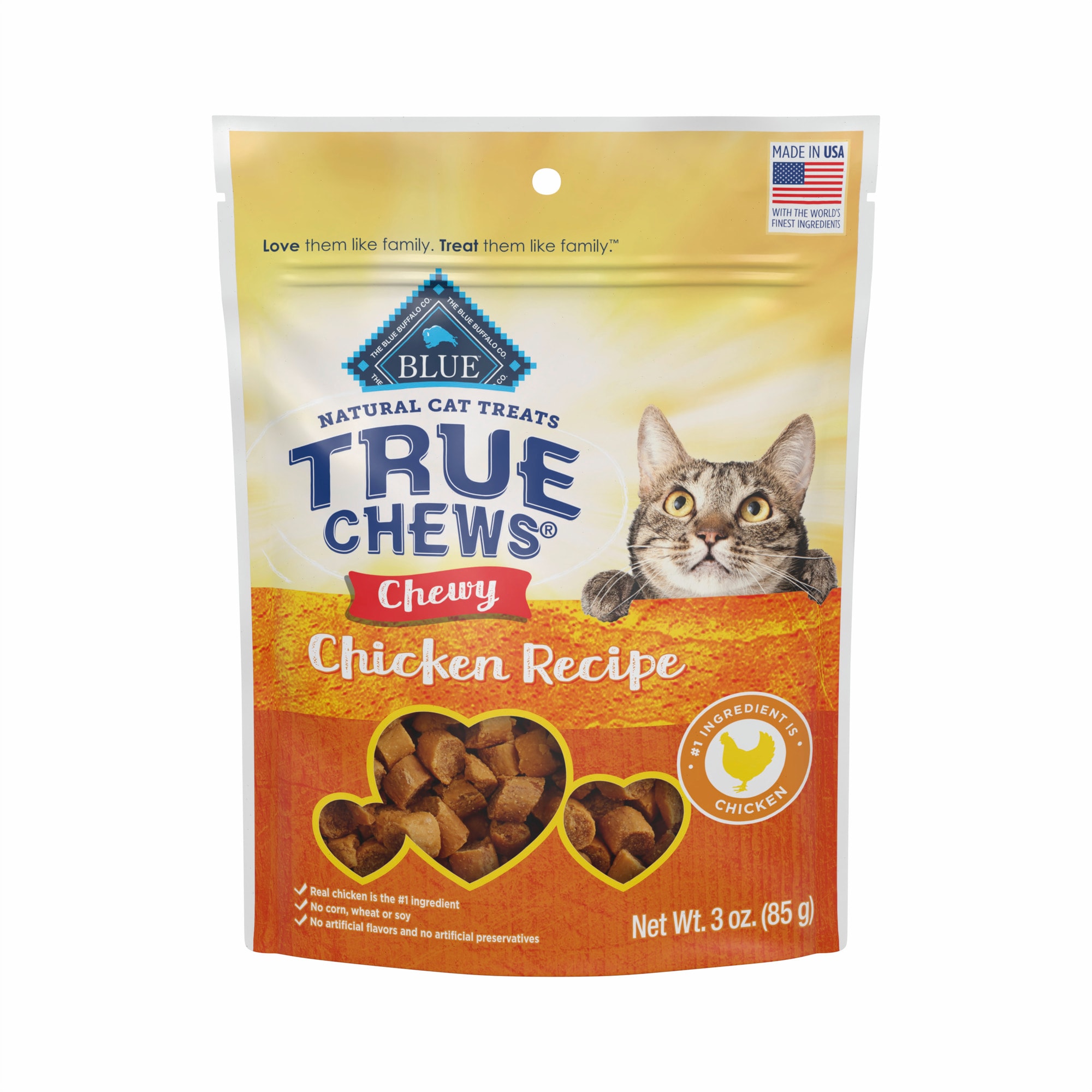 True Chews Chewy Chicken Recipe Cat Treat, 3 oz. Petco