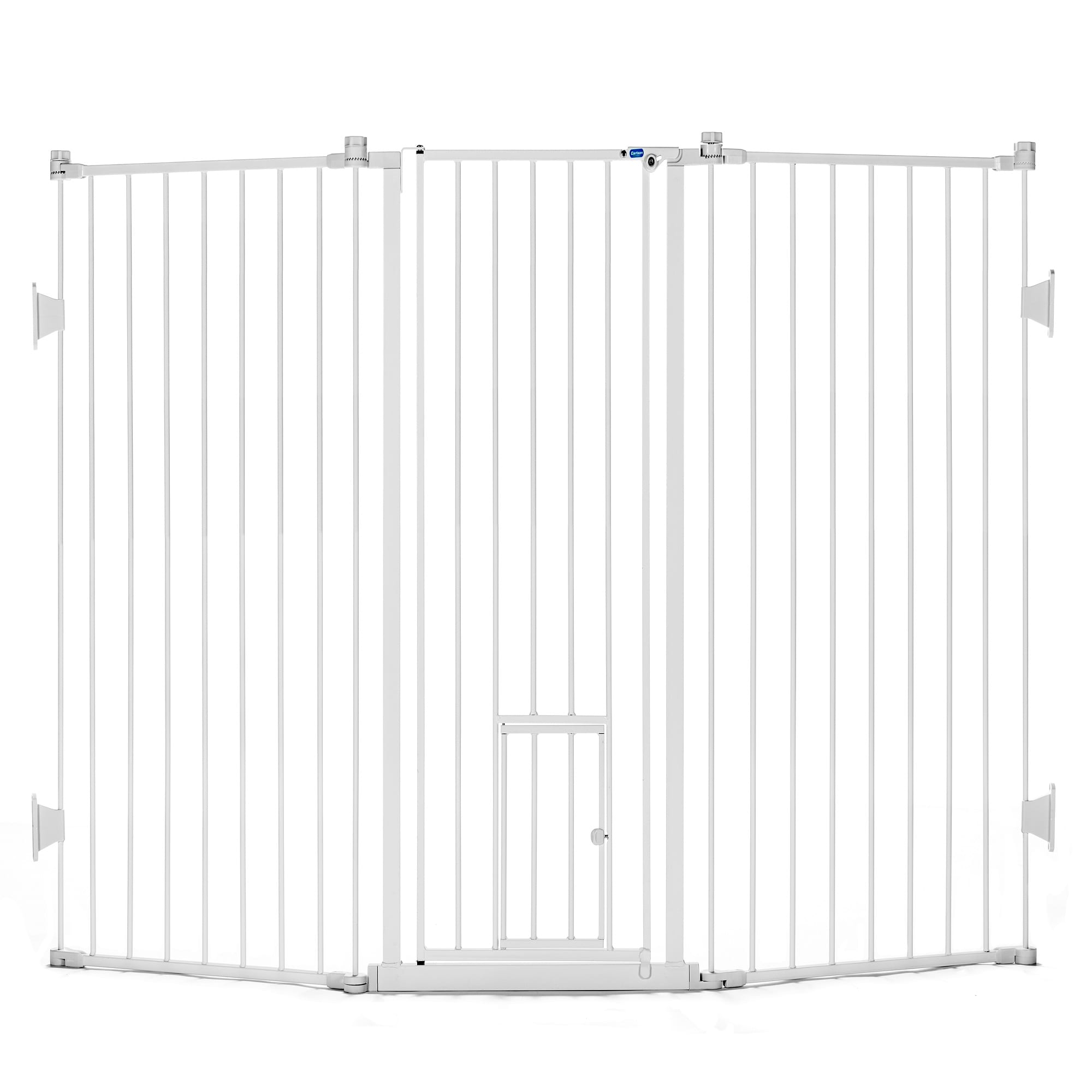 Carlson Extra-Tall Flexi Pet Gate  38  H x 50  - 76  W  White