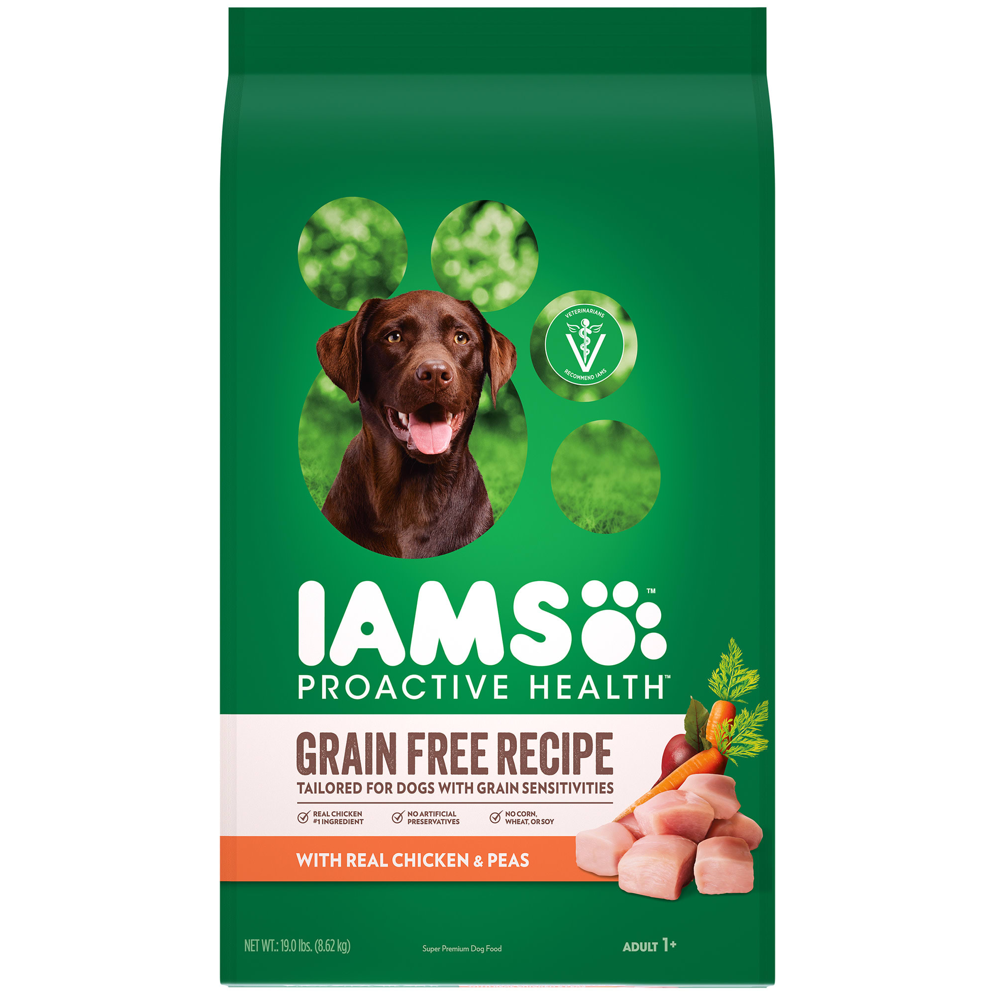 UPC 019014803279 product image for Iams Proactive Health Grain Free Recipe with Real Chicken and Peas Adult Dry Dog | upcitemdb.com